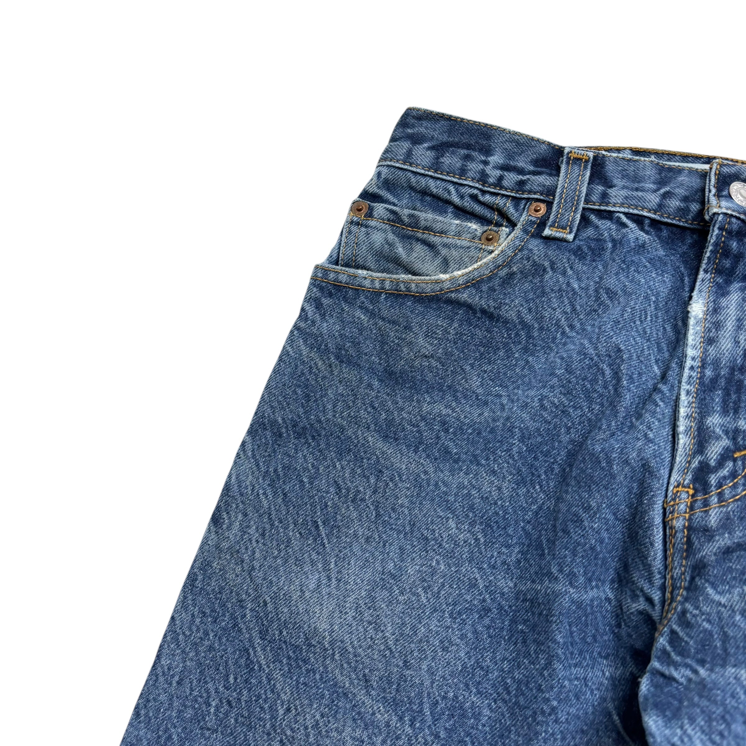 Levis 517 Jeans W30 L30 Mens Mid Blue Regular Bootcut Fit Vintage Denim (F)