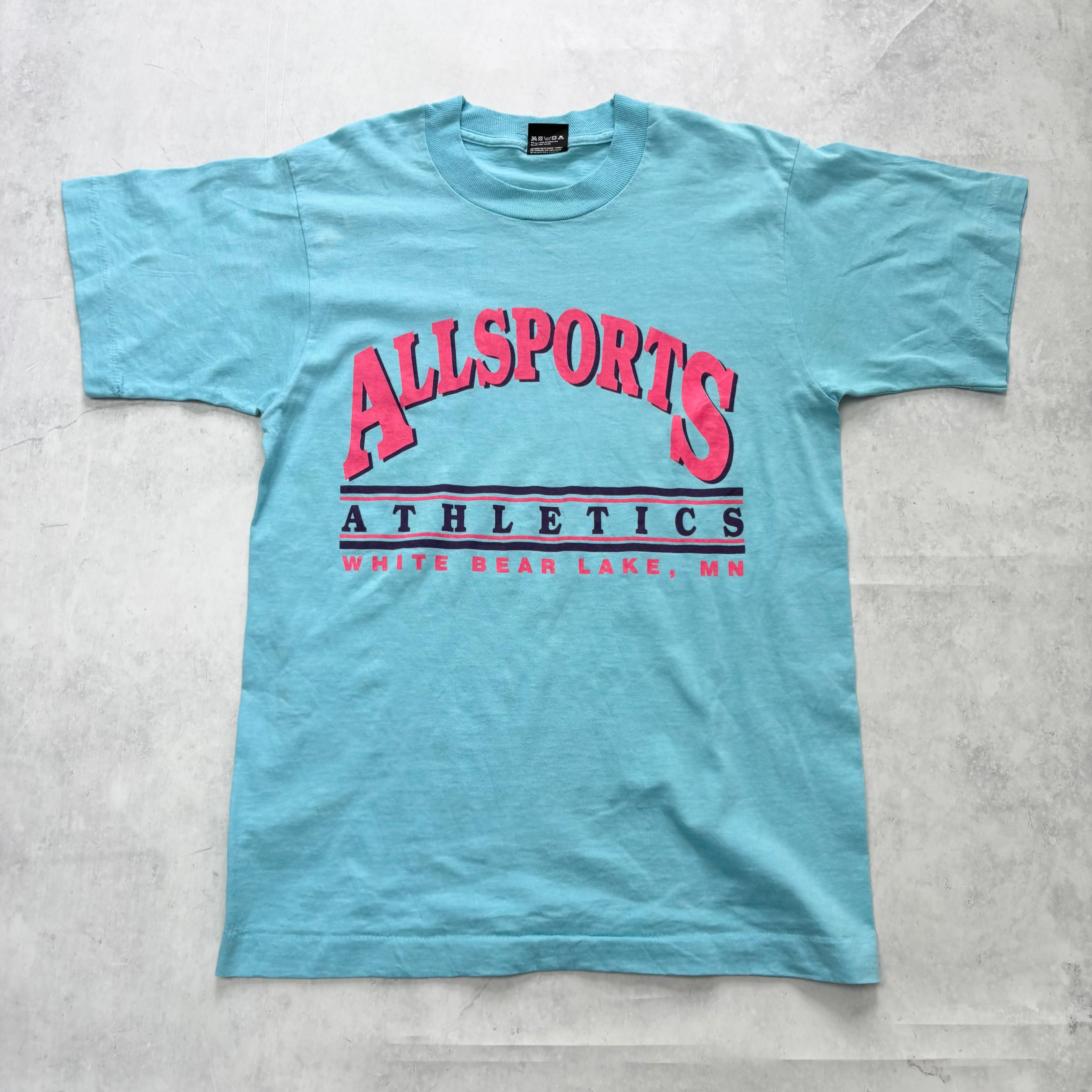 Vintage T Shirt Mens Small Blue Single Stitch Graphic Print 90s USA (E)