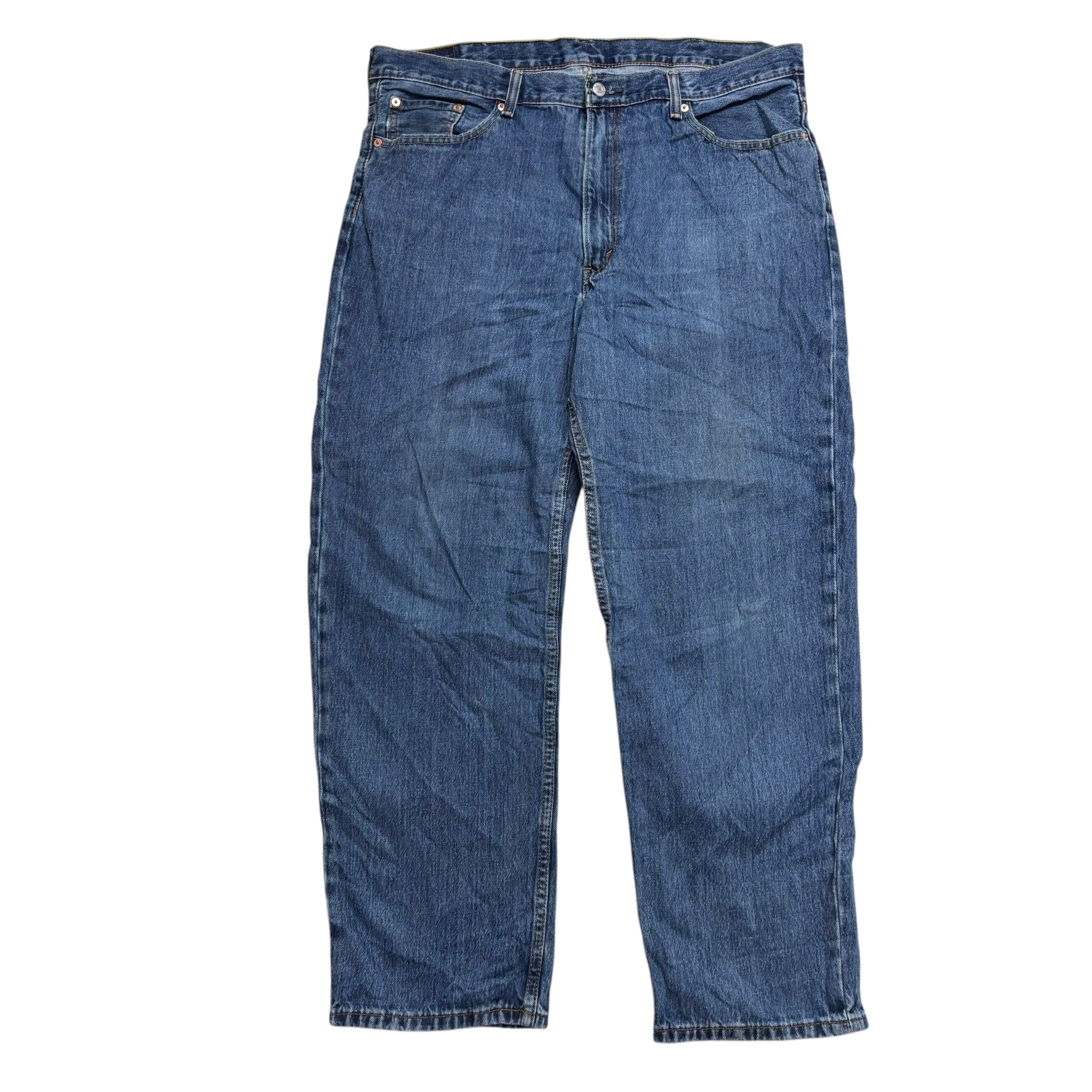 Levis 550 Jeans W40 L32 Mens Mid Blue Baggy Relaxed Straight Fit Denim