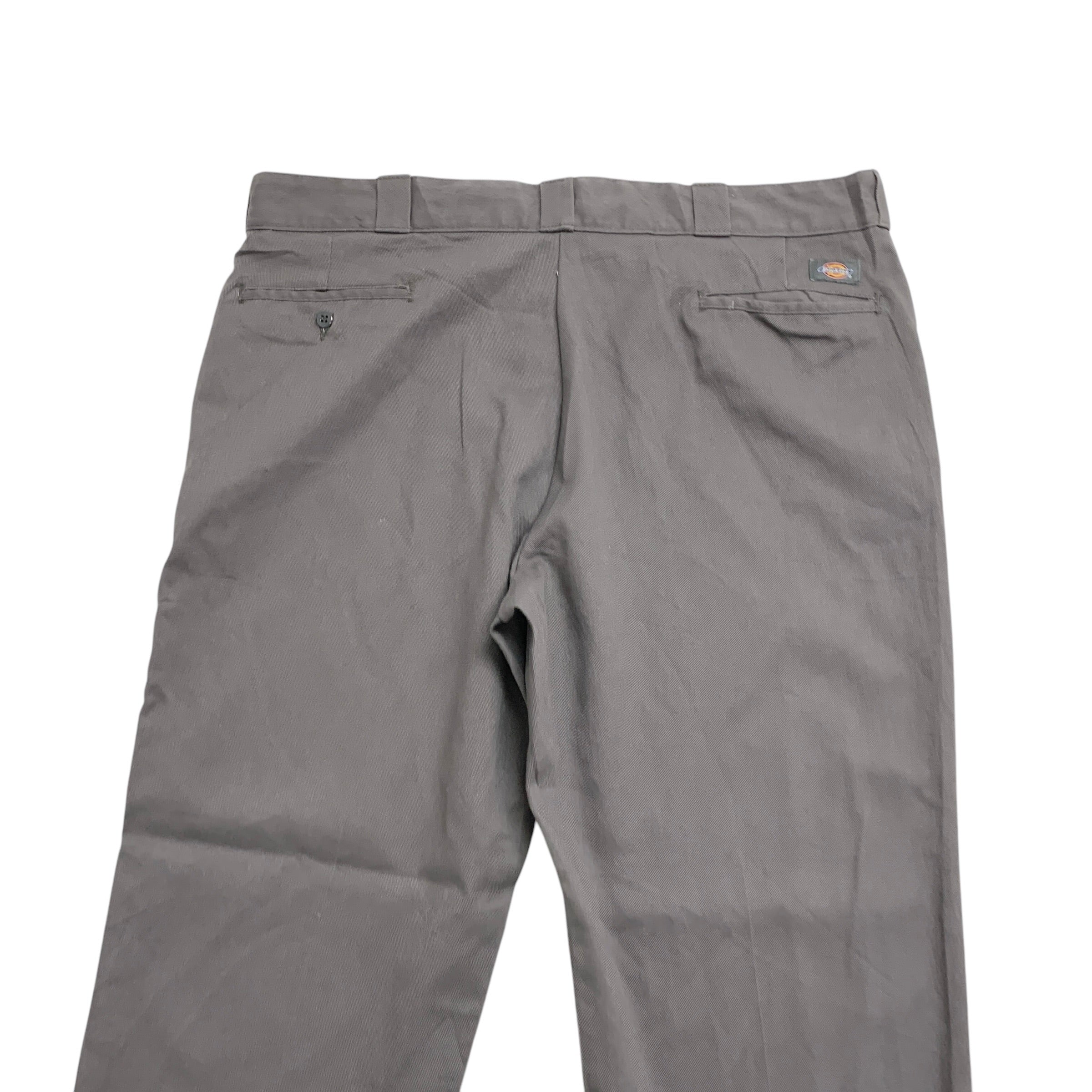 Dickies 874 Trousers W42 L30 Mens Grey Pants Original Straight Fit Workwear