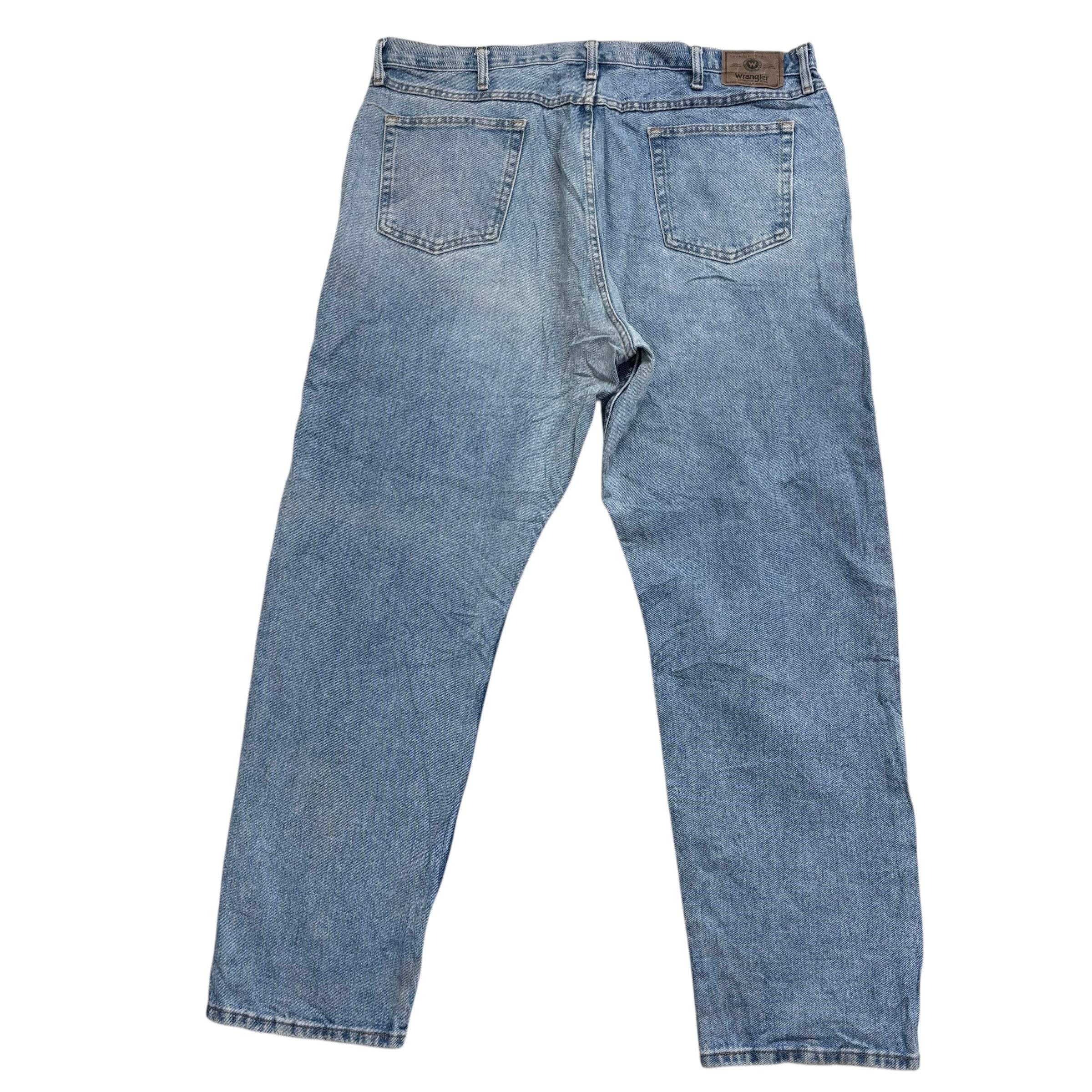 Wrangler Jeans W42 L32 Mens Light Blue Relaxed Straight Fit Vintage Denim