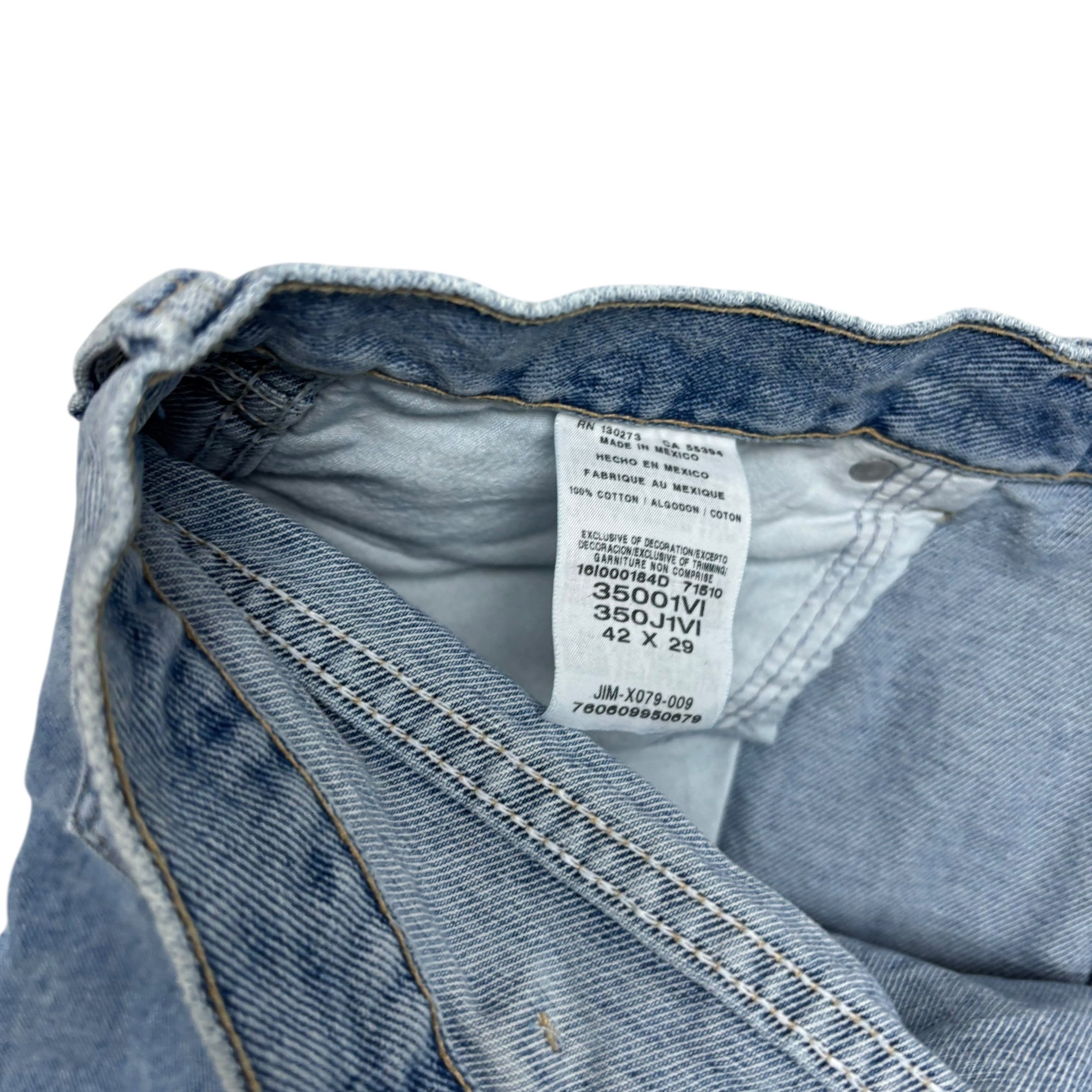 Wrangler Jeans W40 L29 Mens Light Blue Relaxed Tapered Fit Vintage Denim