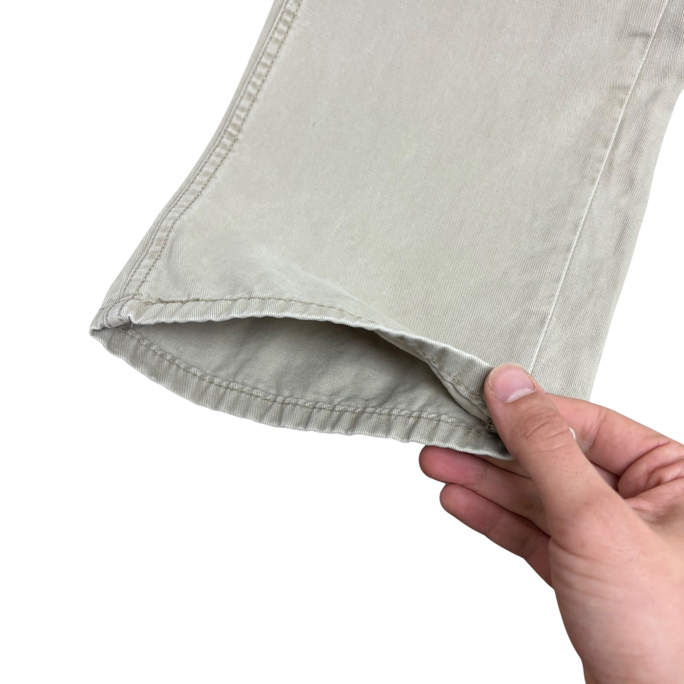 Levis 559 Jeans W34 L32 Mens Cream Relaxed Straight Fit Pants