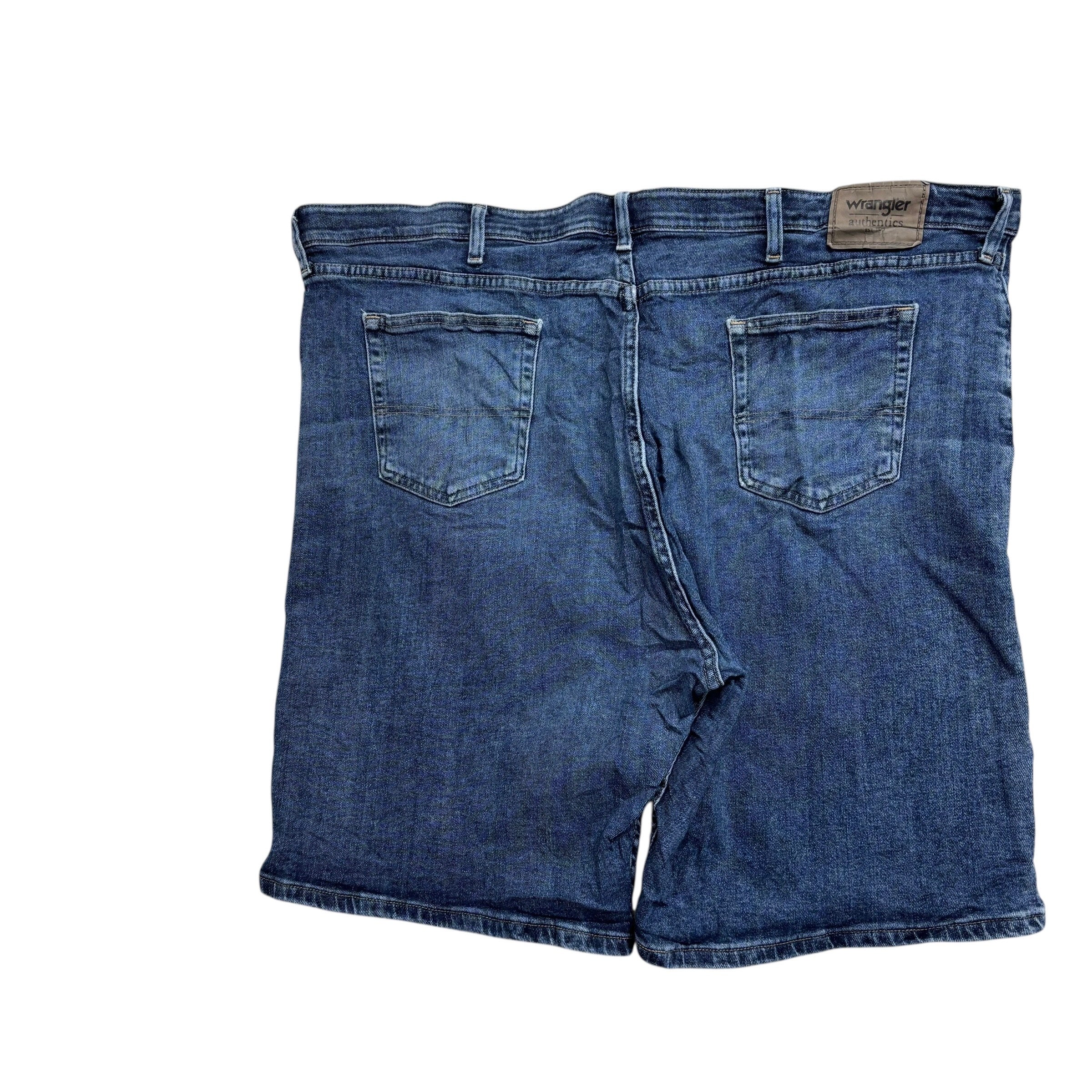 Wrangler Jorts W46 Mens Denim Shorts Mid Blue Regular Fit Stretch (E)