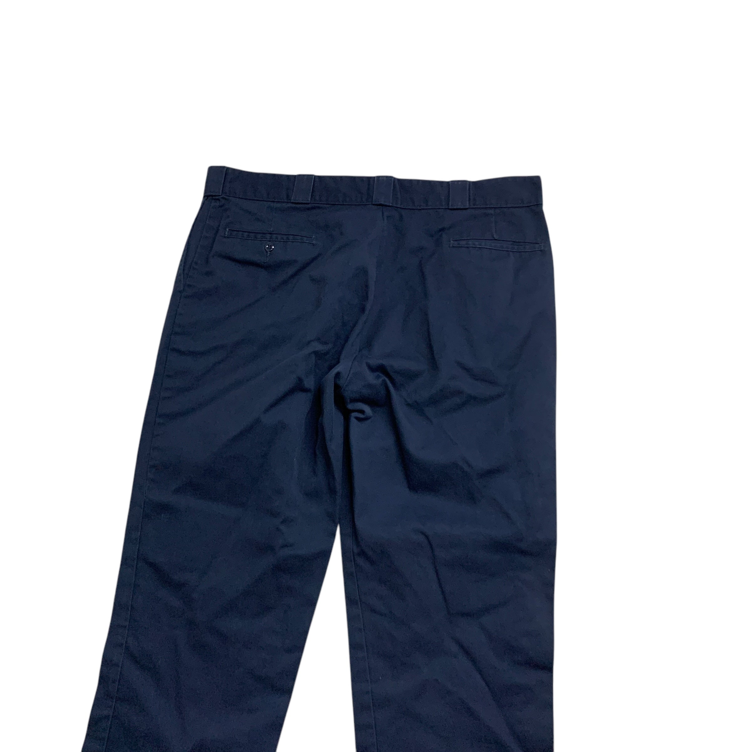Dickies 874 Trousers W40 L30 Mens Blue Pants Original Straight Fit Workwear