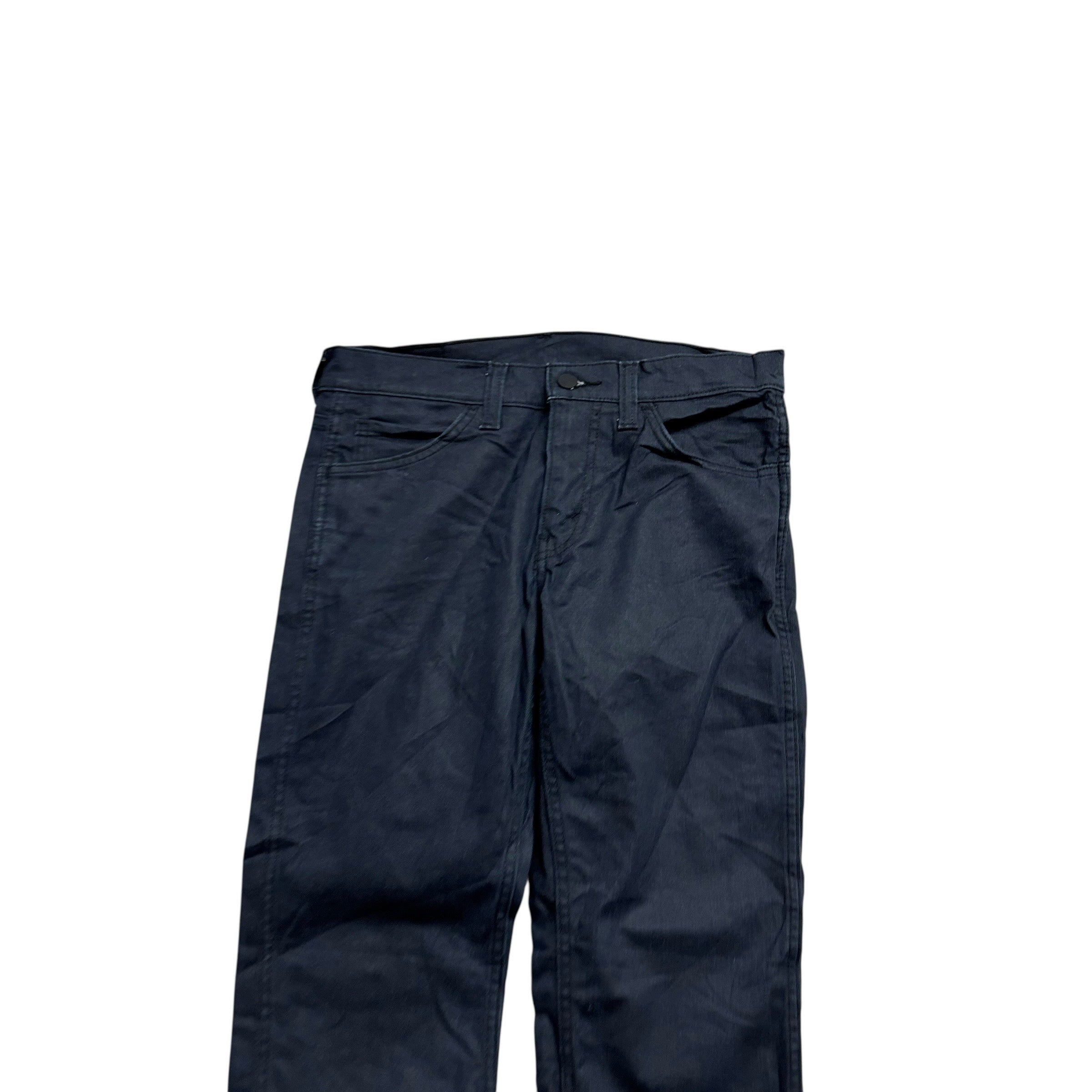 Levis 511 Jeans W30 L29 Mens Navy Blue Slim Fit Stretch Waxed Denim (E)