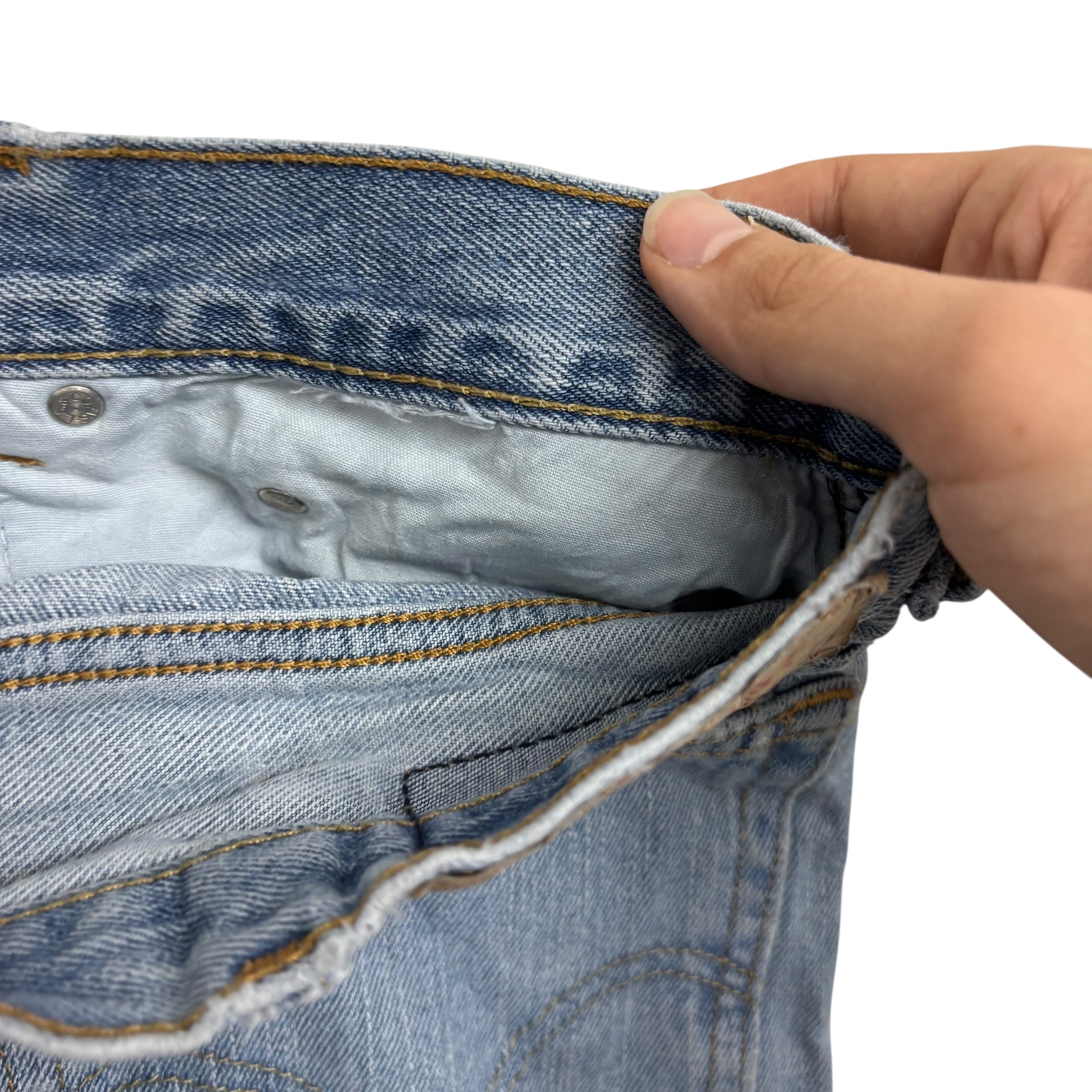 Levis 550 Jeans W36 L32 Mens Light Blue Baggy Relaxed Straight Vintage Denim (F)