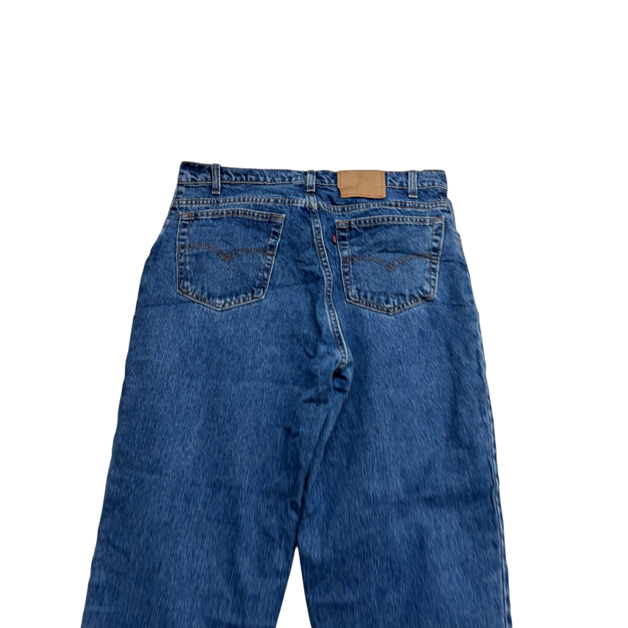 Levis 560 Jeans W35 L30 Mens Mid Blue Relaxed Tapered Fit USA Made Vintage