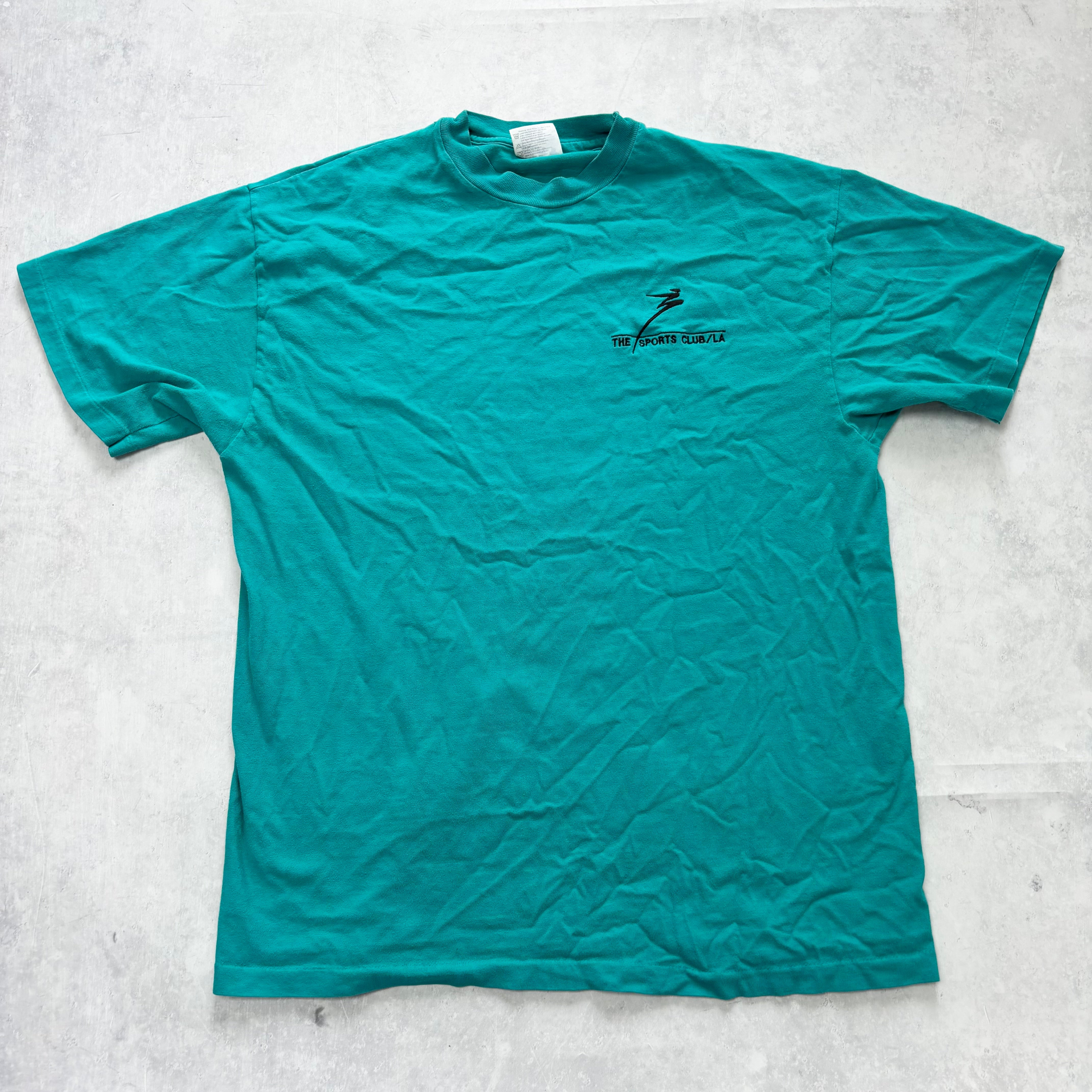 Vintage T Shirt Mens Large Blue Single Stitch Graphic Print 90s USA (E)