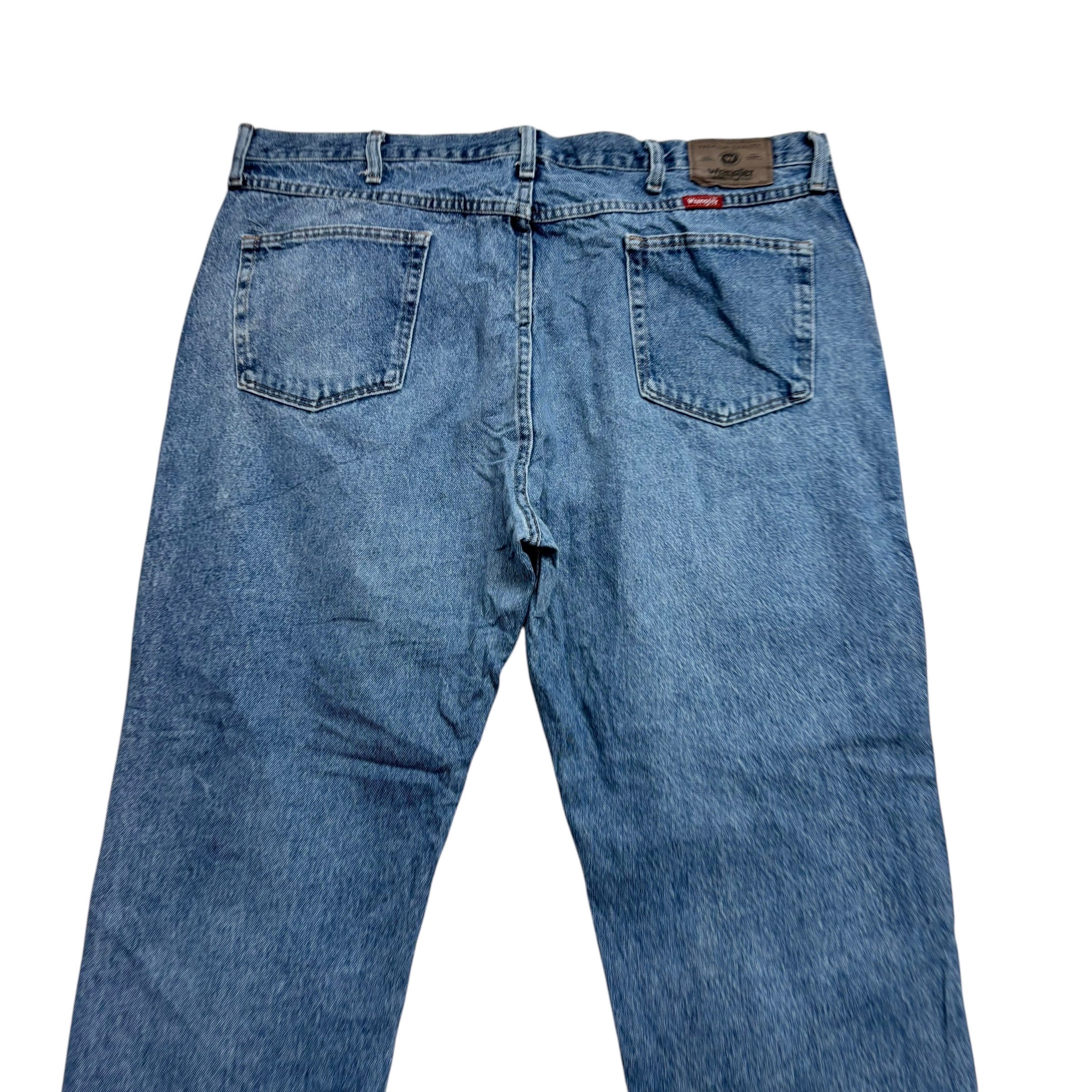 Wrangler Jeans W42 L30 Mens Light Blue Regular Straight Fit Denim