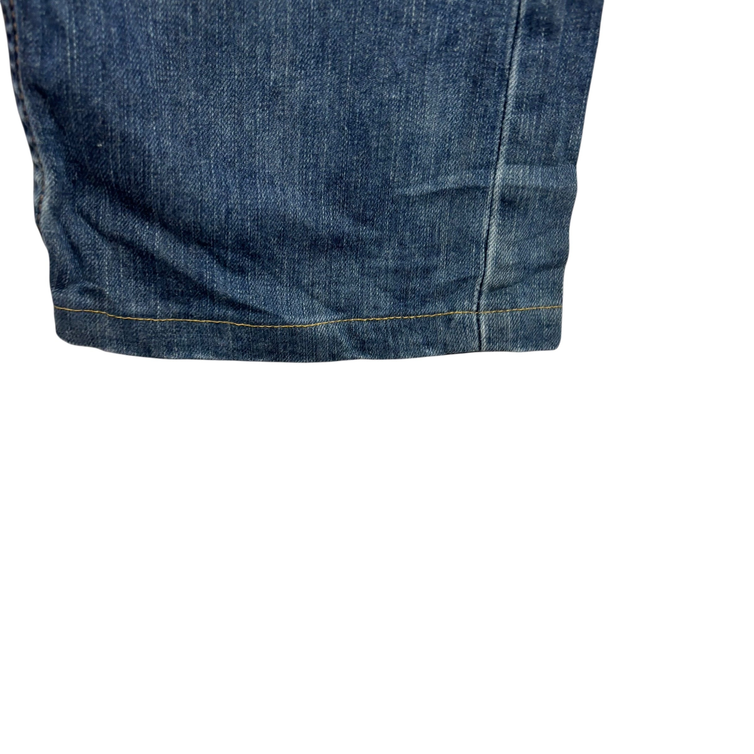 Levis 513 Jeans W34 L27 Mens Mid Blue Slim Straight Fit Stretch Denim