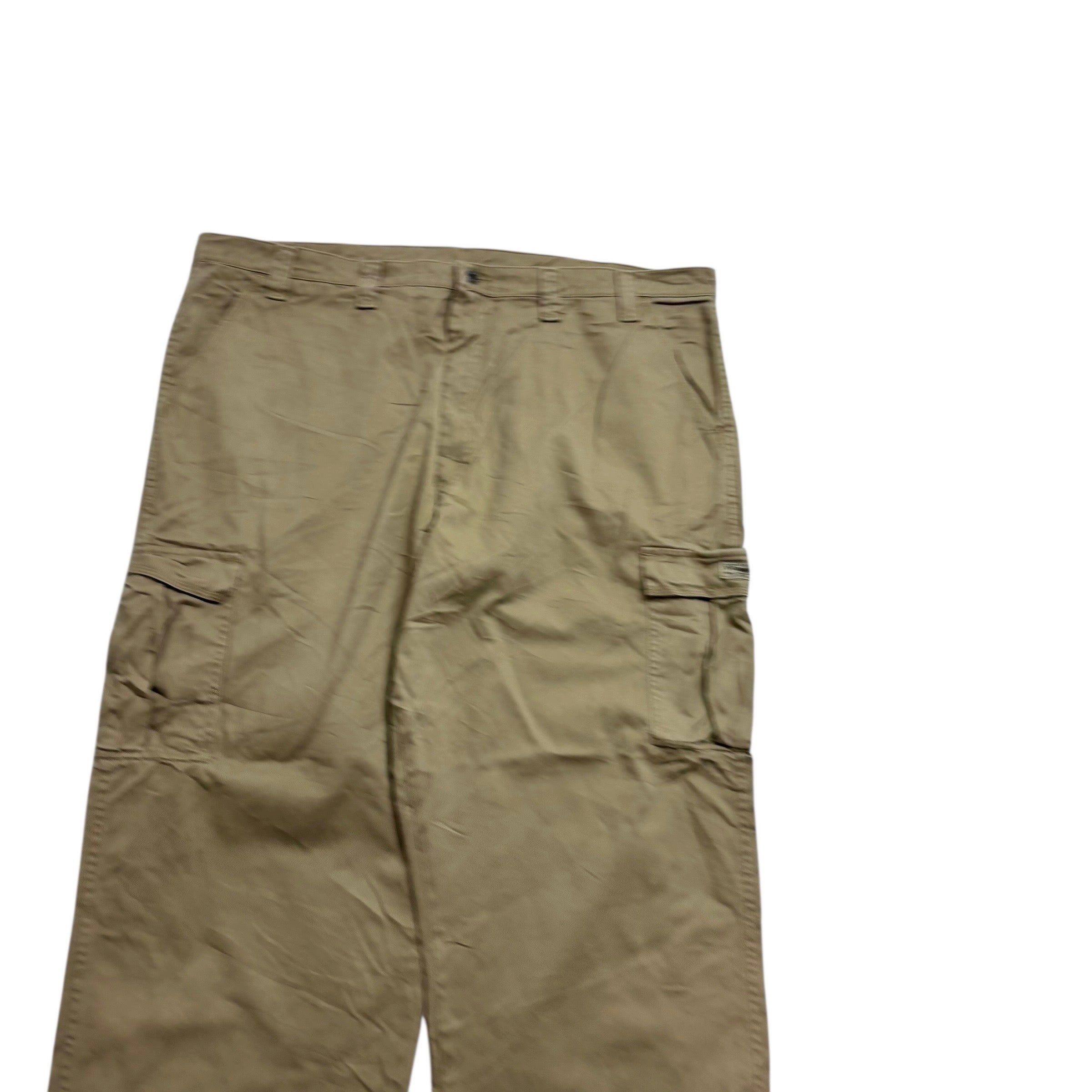 Wrangler Cargo Pants W44 L31 Mens Beige Baggy Relaxed Straight Fit Trousers