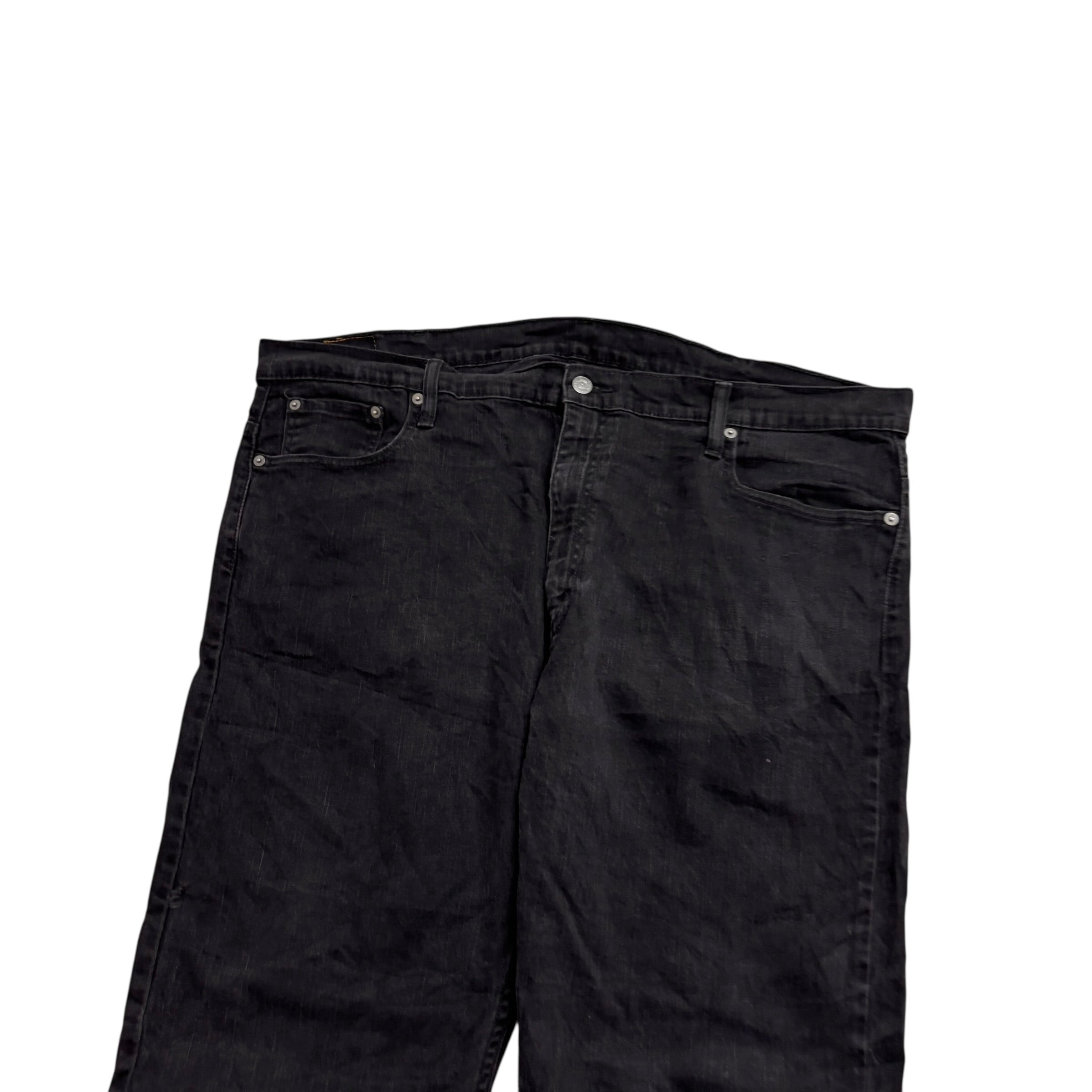 Levis 559 Jeans W42 L29 Mens Black Baggy Relaxed Straight Fit Stretch Denim (F)