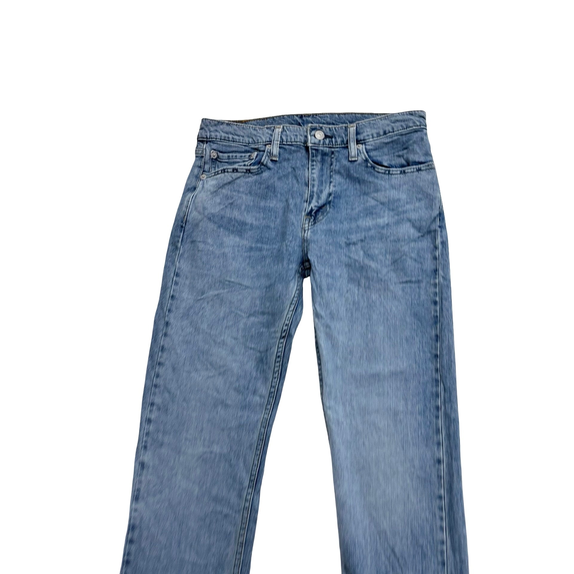 Levis 502 Jeans W30 L31 Mens Light Blue Regular Tapered Fit Stretch Denim (E)