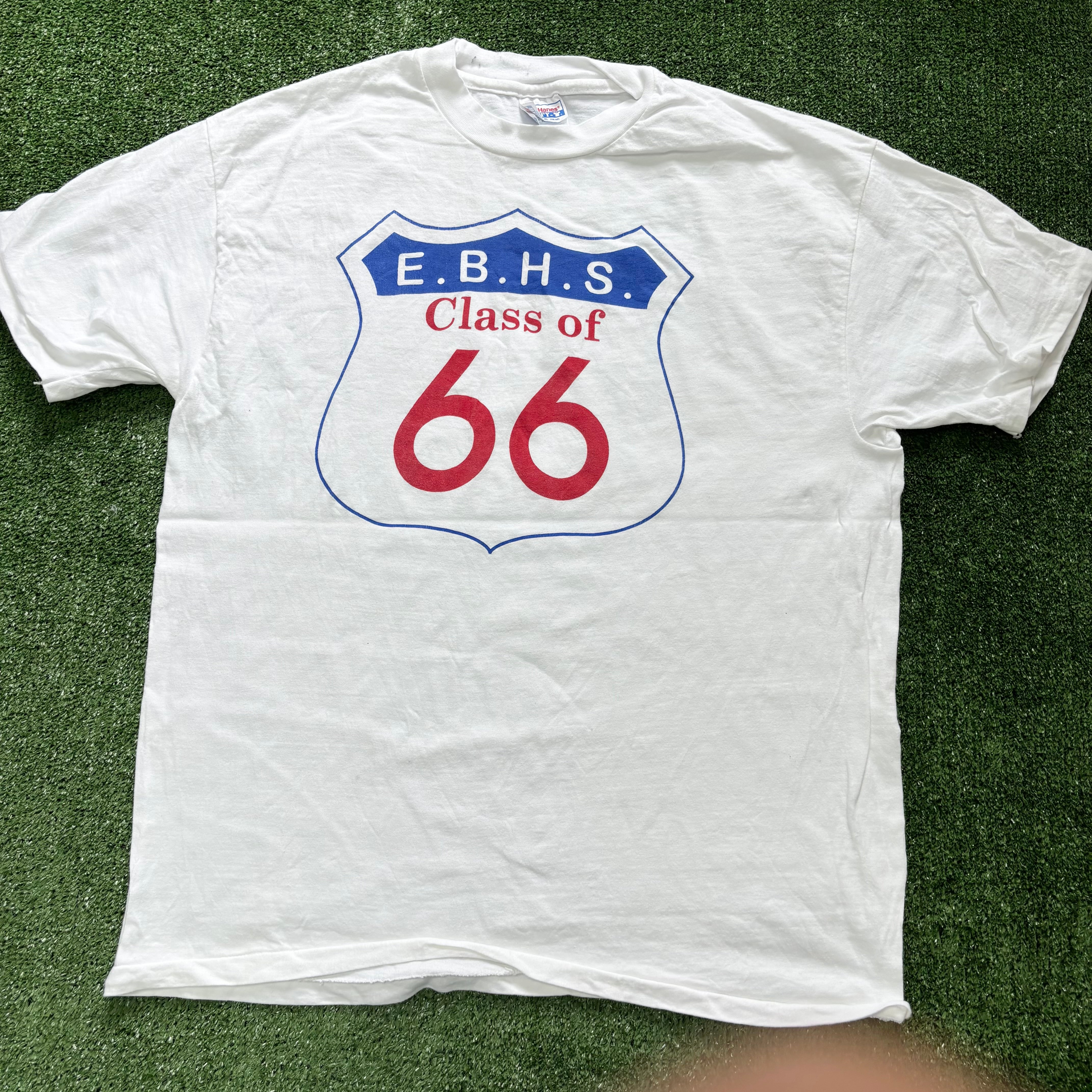 Vintage T Shirt Mens XL White Single Stitch Graphic Print 90s USA Beefy-T