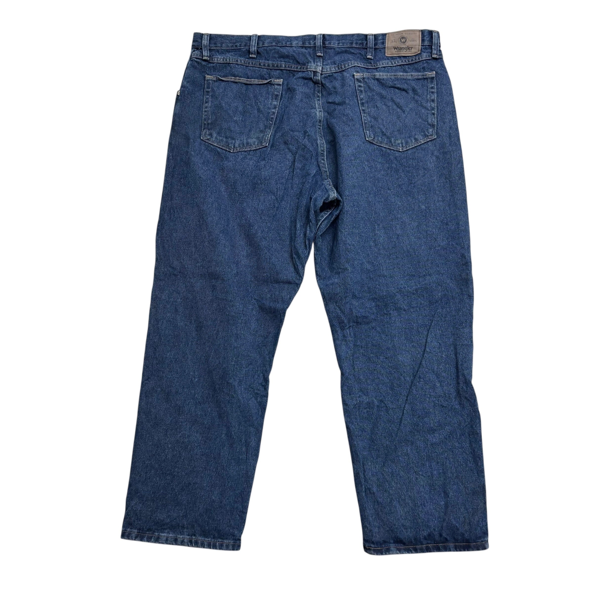 Wrangler Jeans W42 L29 Mens Mid Blue Relaxed Straight Fit Denim