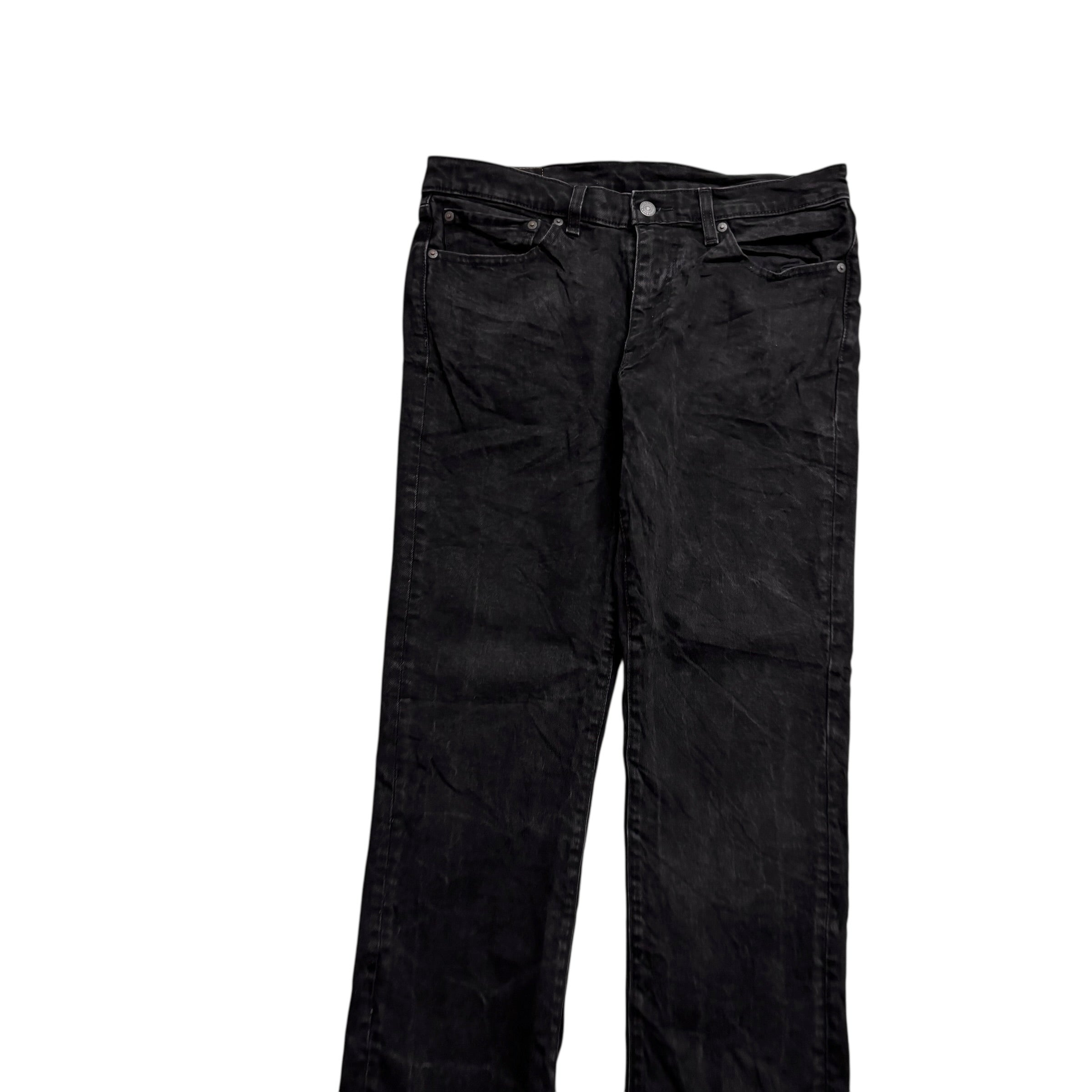 Levis 511 Jeans W34 L32 Mens Black Slim Fit Stretch Premium Denim (E)