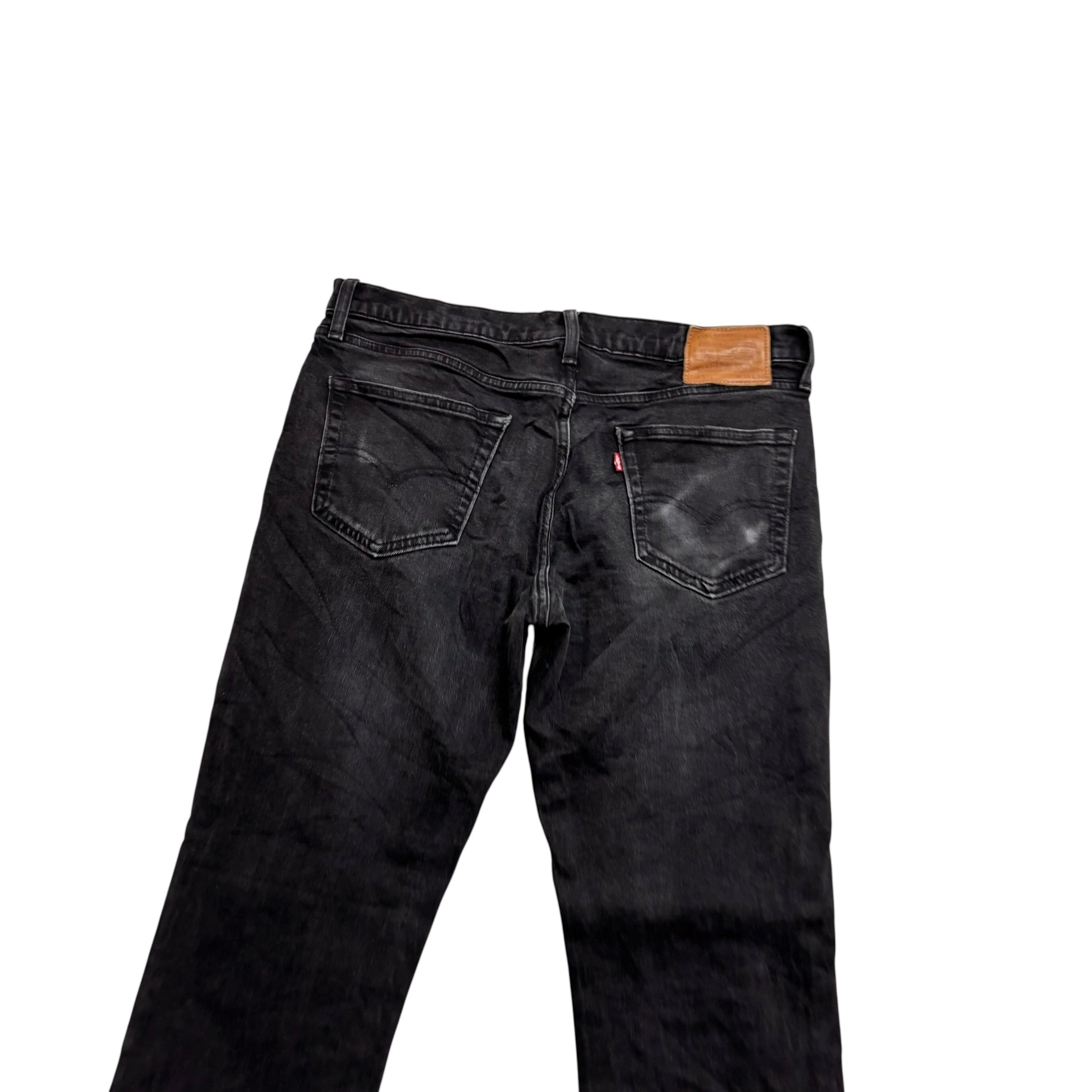 Levis 511 Jeans W34 L32 Mens Black Slim Fit Stretch Premium Denim (E)