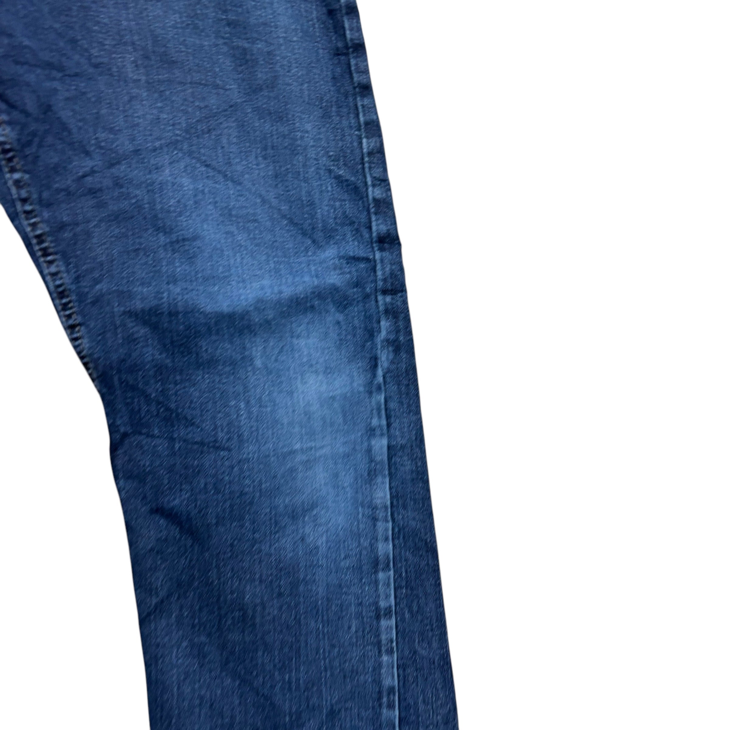 Wrangler Jeans W36 L32 Mens Mid Blue Slim Straight Fit Stretch Denim