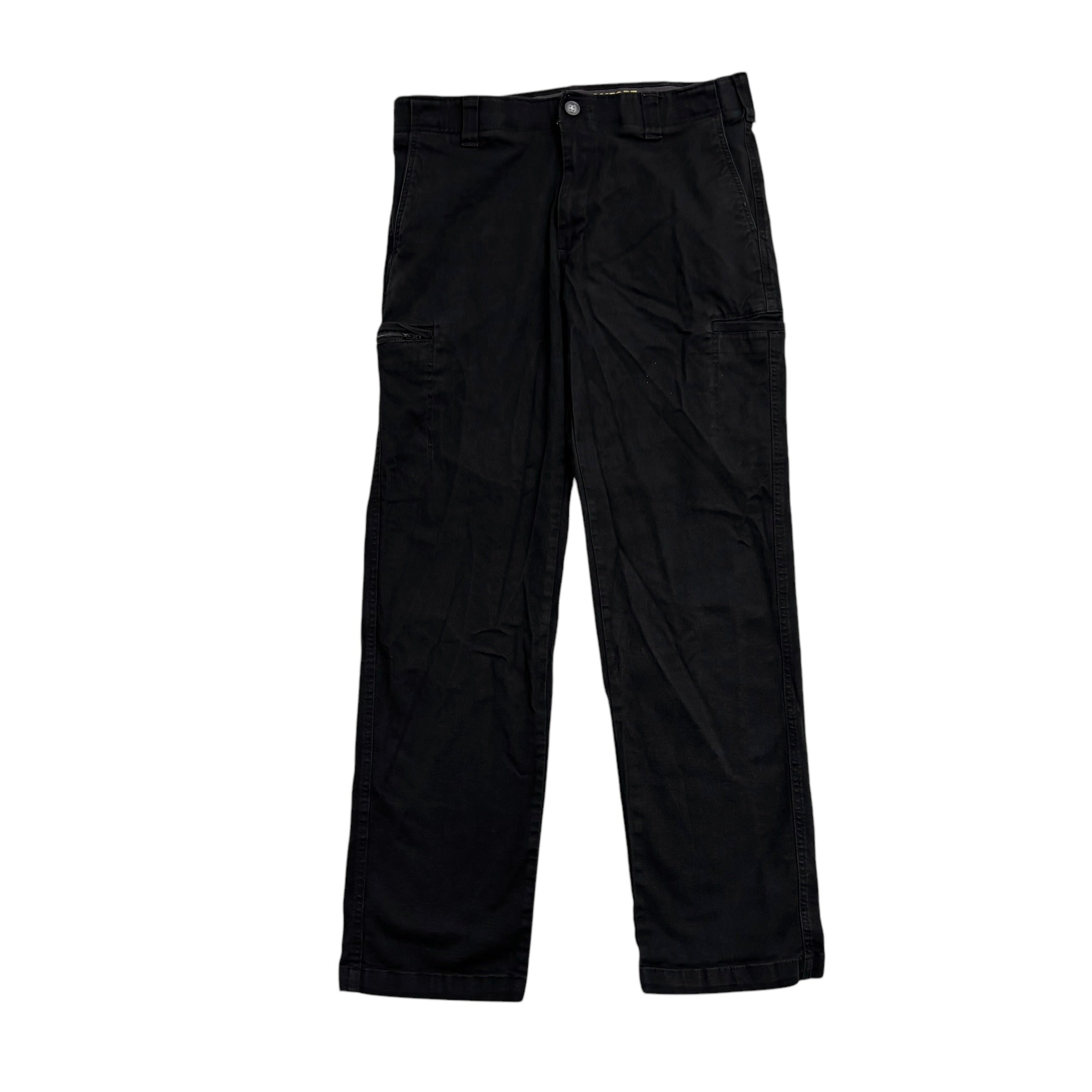 Lee Trousers W34 L31 Mens Black Regular Straight Stretch Cotton Pants (E)
