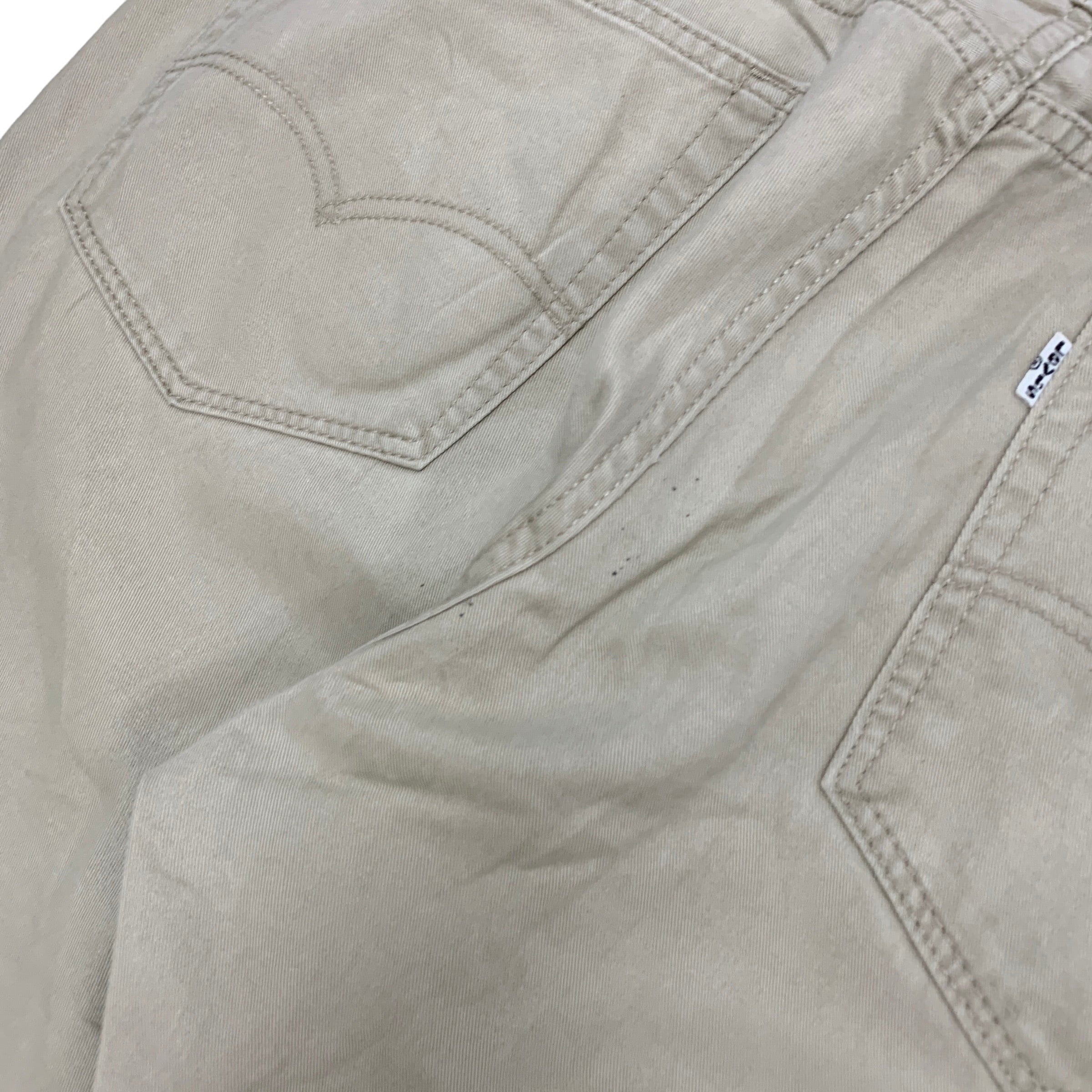 Levis 559 Trousers W38 L32 Mens Beige Relaxed Fit Cotton Pants