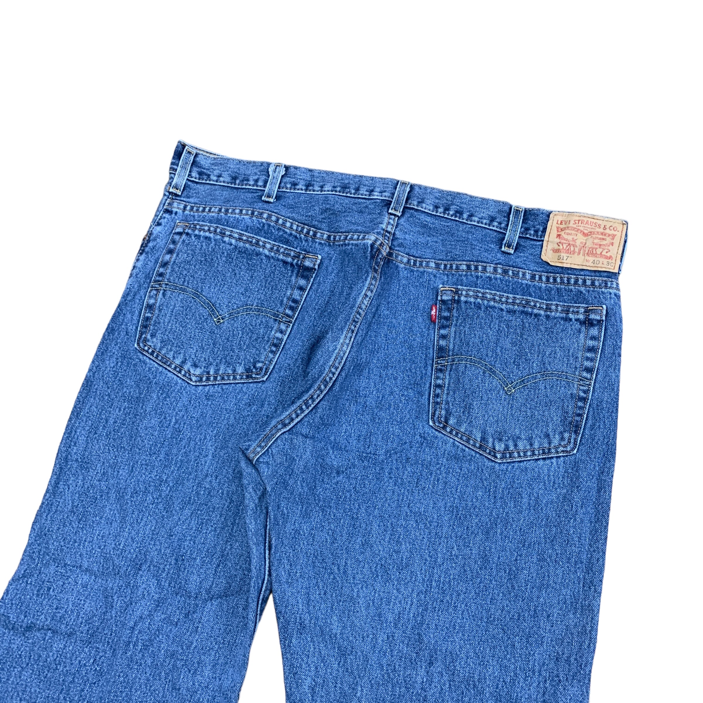 Levis 517 Jeans W40 L30 Mens Vintage Blue Bootcut Fit Denim