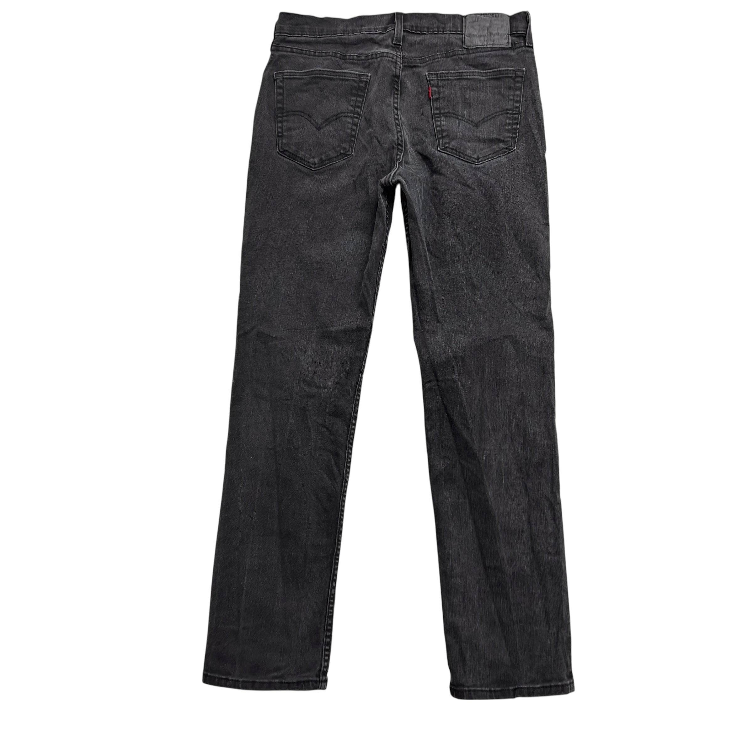 Levis 514 Jeans W32 L32 Mens Black Regular Straight Fit Stretch Denim