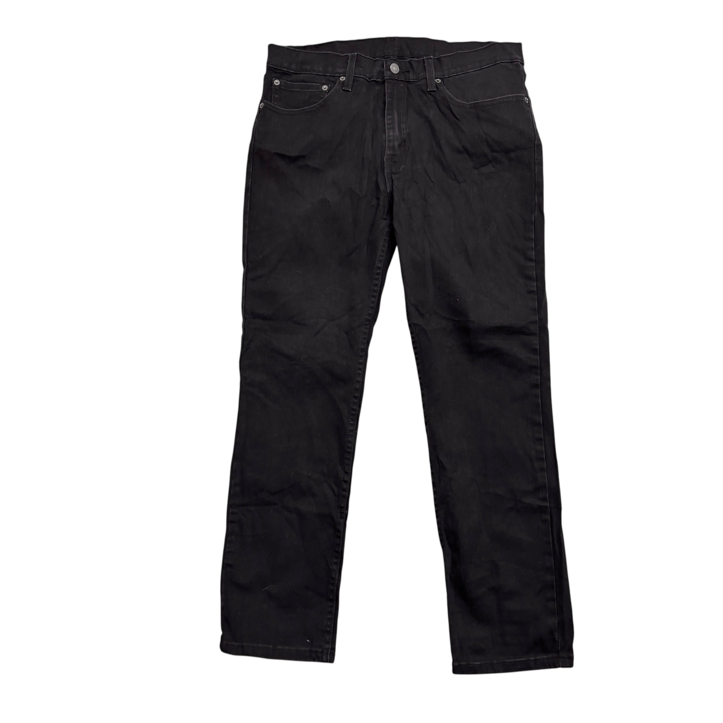 Levis 511 Jeans W34 L29 Mens Black Slim Fit Stretch Denim (E)