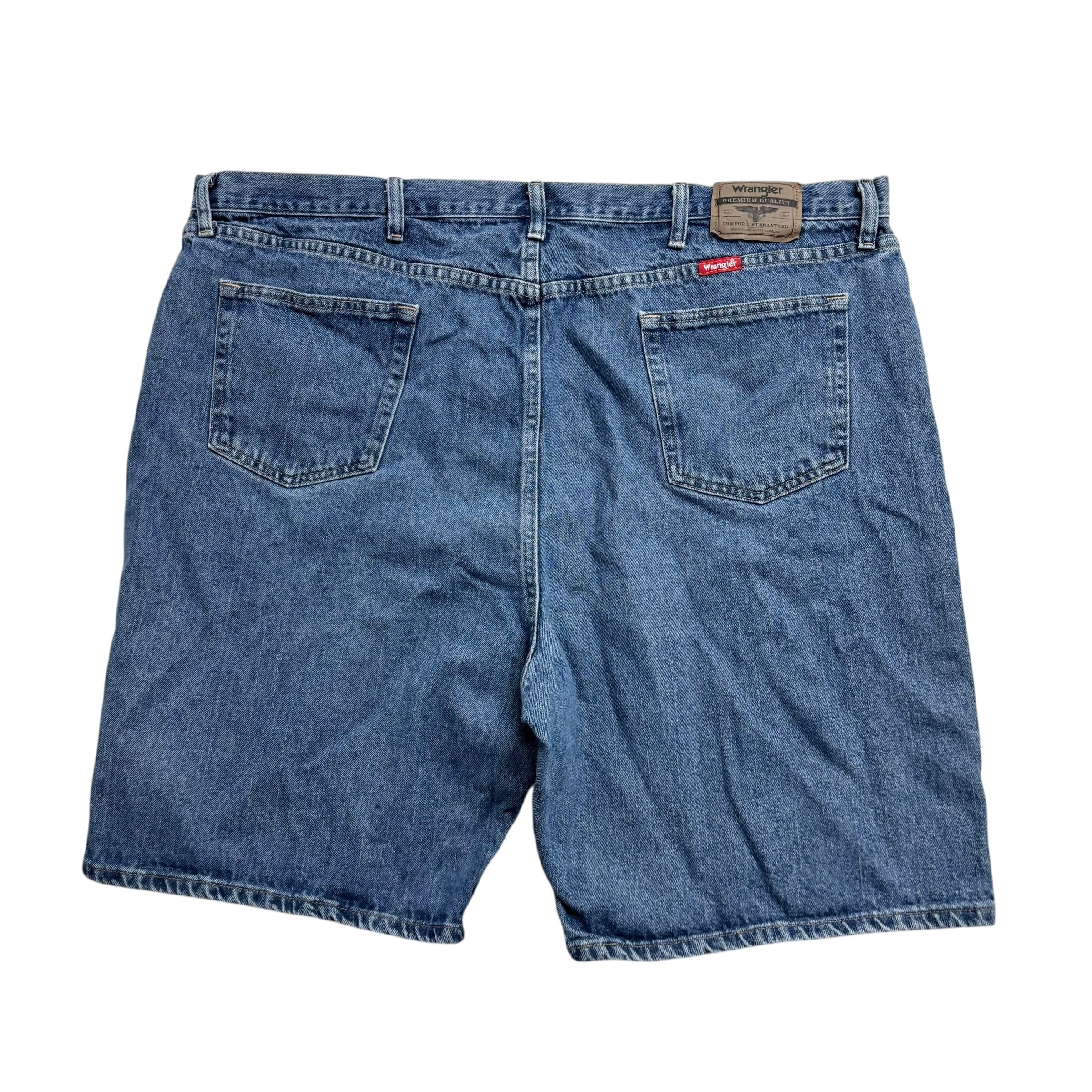Wrangler Baggy Jorts W48 Mens Denim Shorts Mid Blue Relaxed Fit (E)