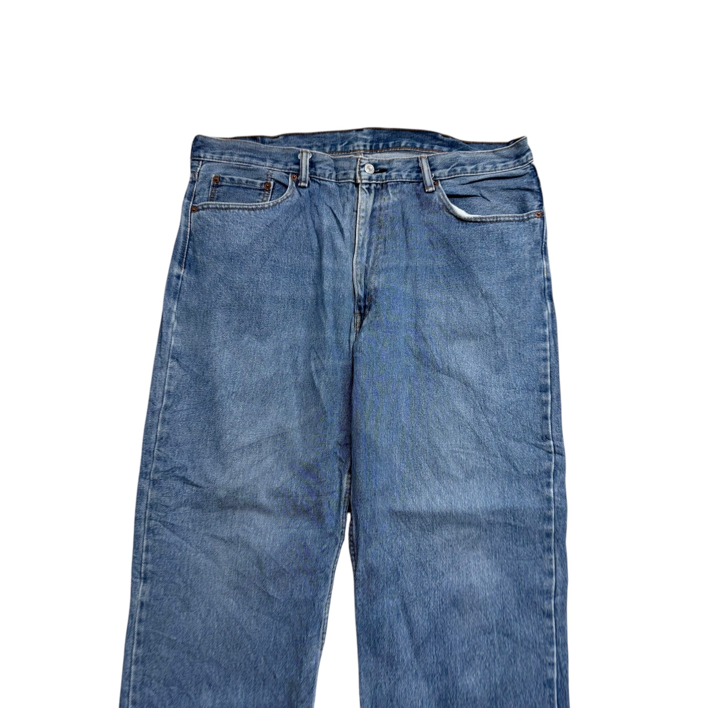 Levis 550 Jeans W40 L30 Mens Mid Blue Baggy Relaxed Straight Vintage Denim (E)