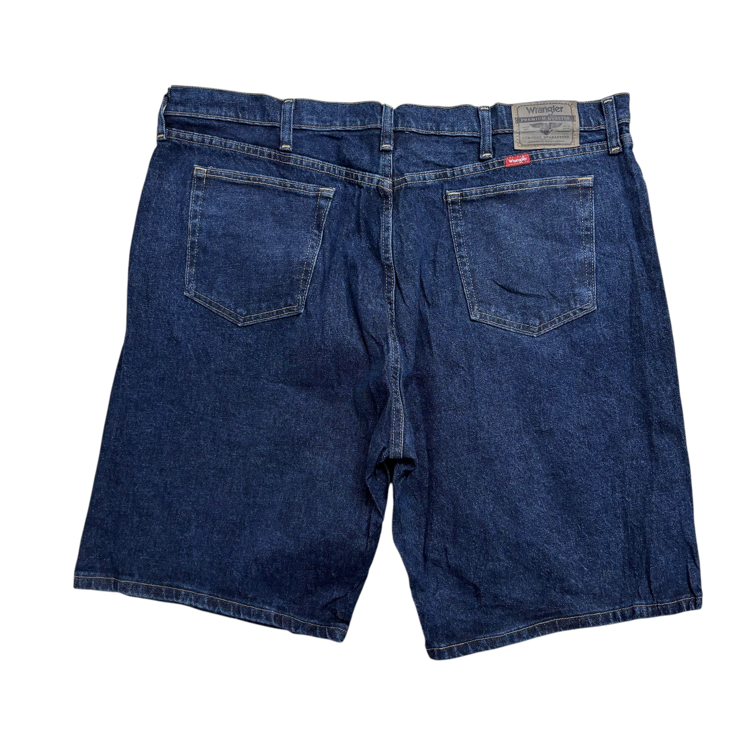 Wrangler Baggy Jorts W40 Mens Denim Shorts Dark Blue Relaxed Fit Stretch (E)