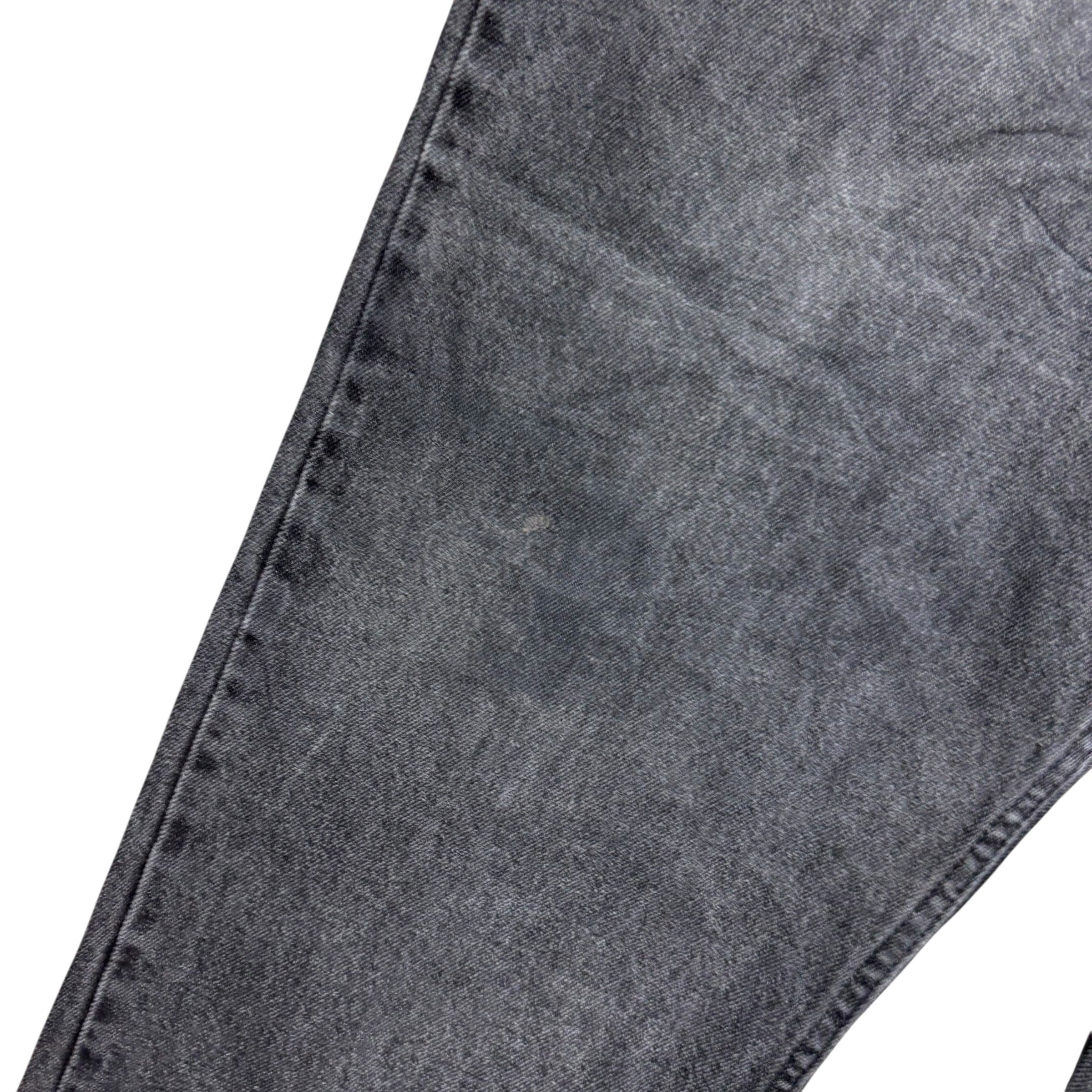 Wrangler Jeans W40 L30 Mens Black Relaxed Straight Fit Denim (F)