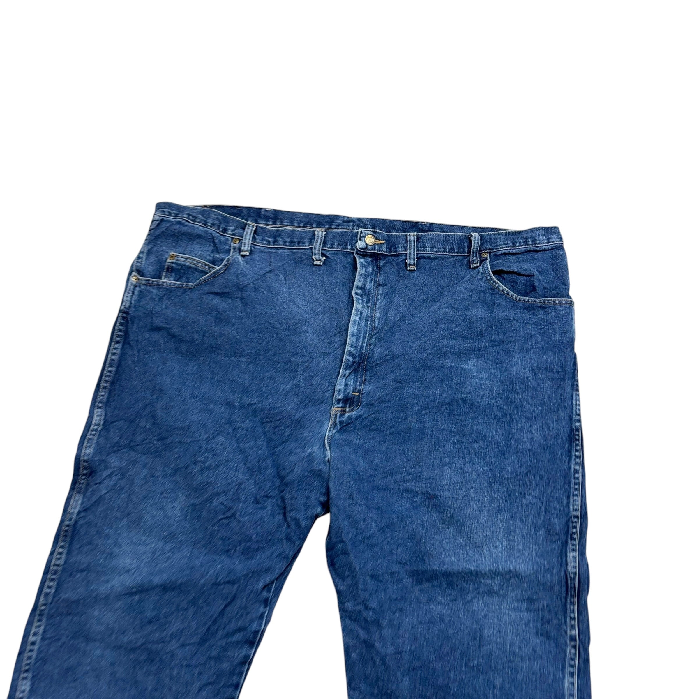 Wrangler Jeans W50 L30 Mens Mid Blue Relaxed Tapered Fit Vintage Denim (E)