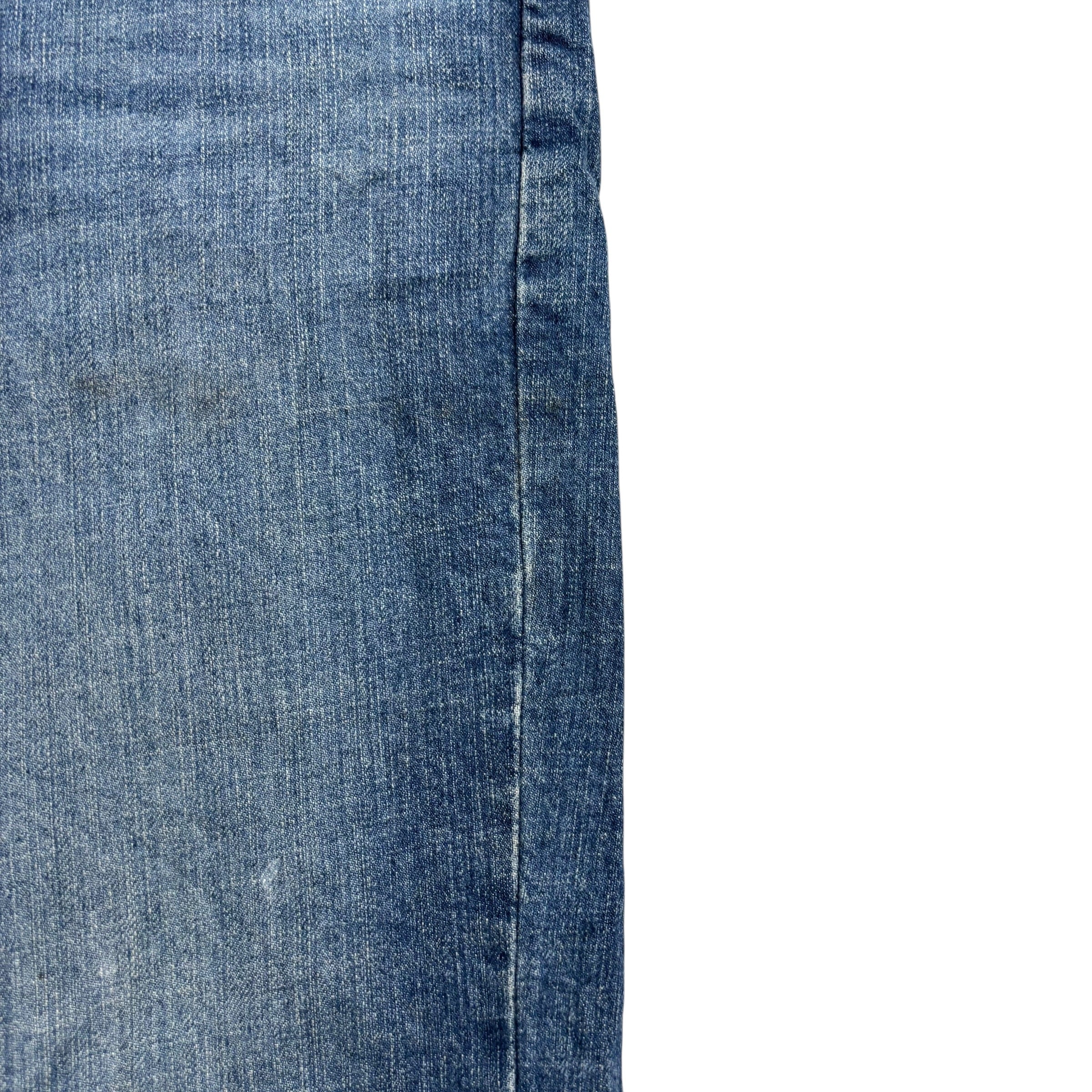 Levis Signature Jeans W38 L30 Mens Mid Blue Regular Bootcut Fit Stretch