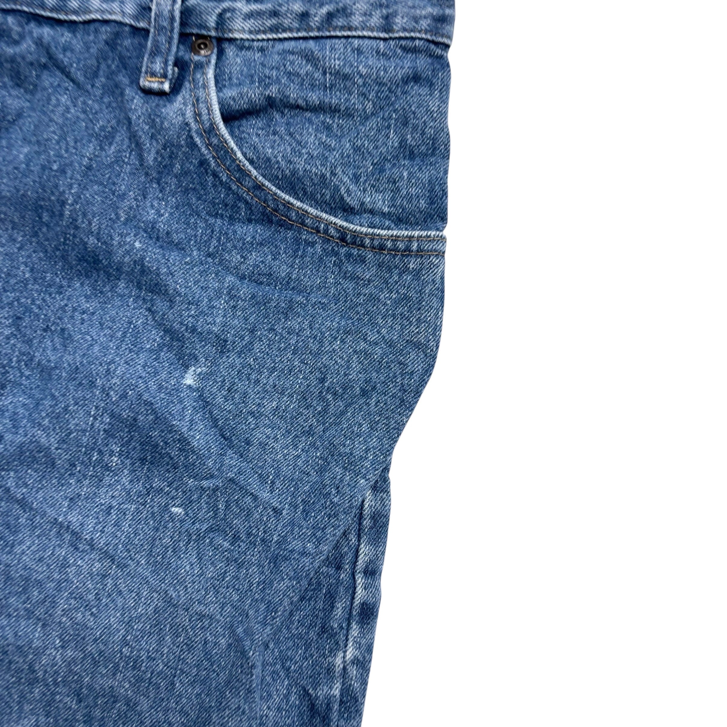 Wrangler Jeans W42 L28 Mens Mid Blue Regular Straight Fit Denim