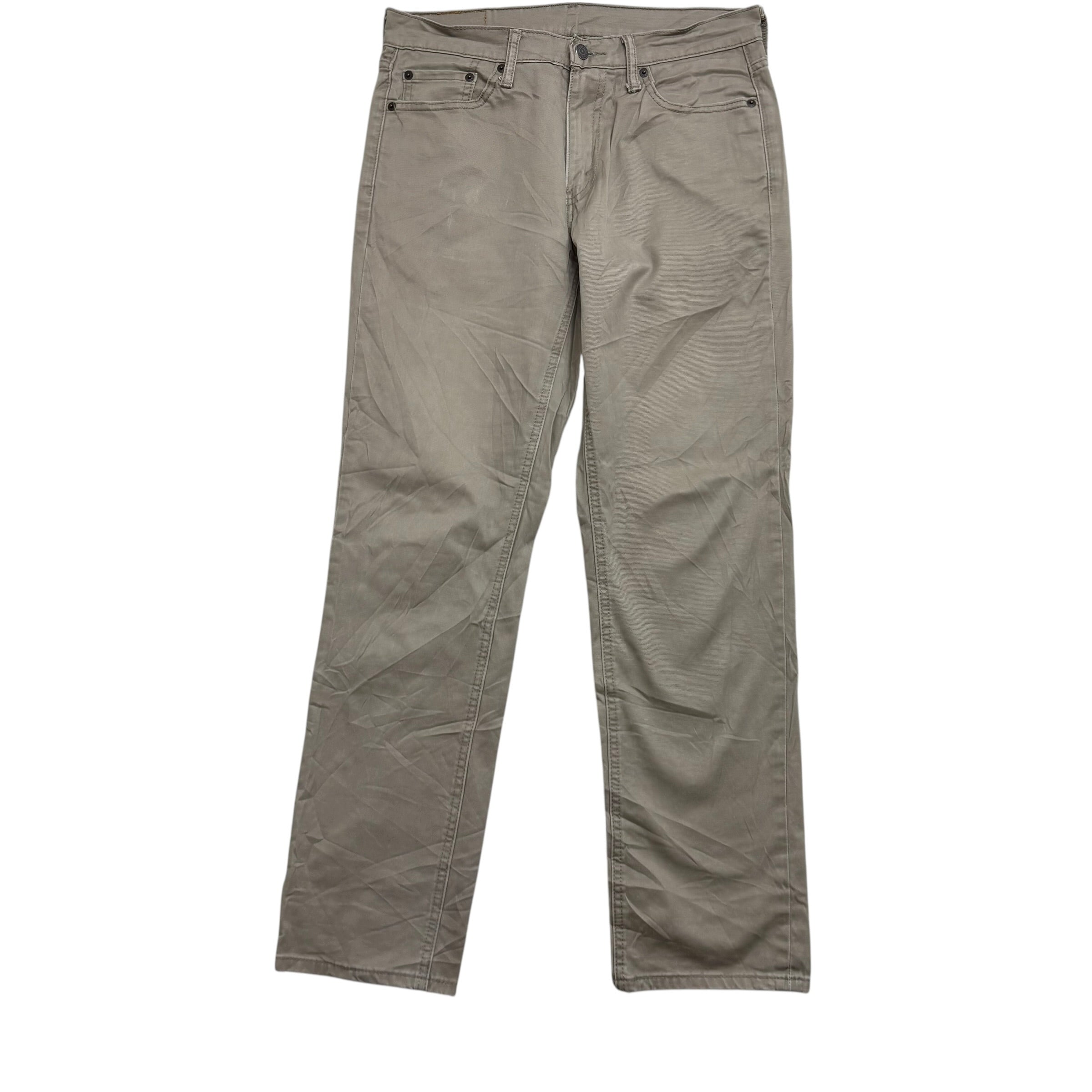 Levis 541 Trousers W30 L32 Mens Beige Athletic Tapered Fit Stretch Pants (E)