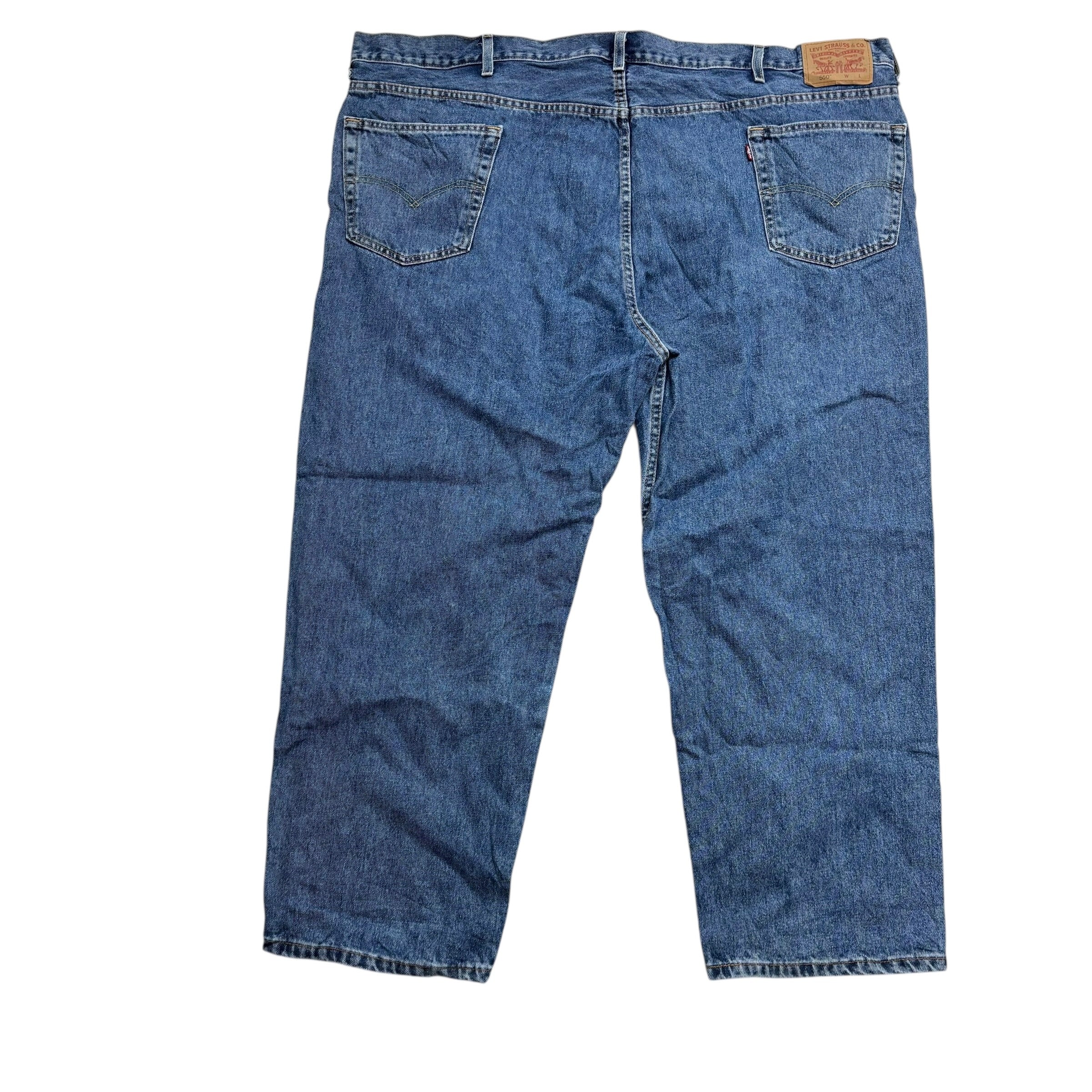 Levis 550 Jeans W52 L29 Mens Mid Blue Baggy Relaxed Straight Fit Denim (E)