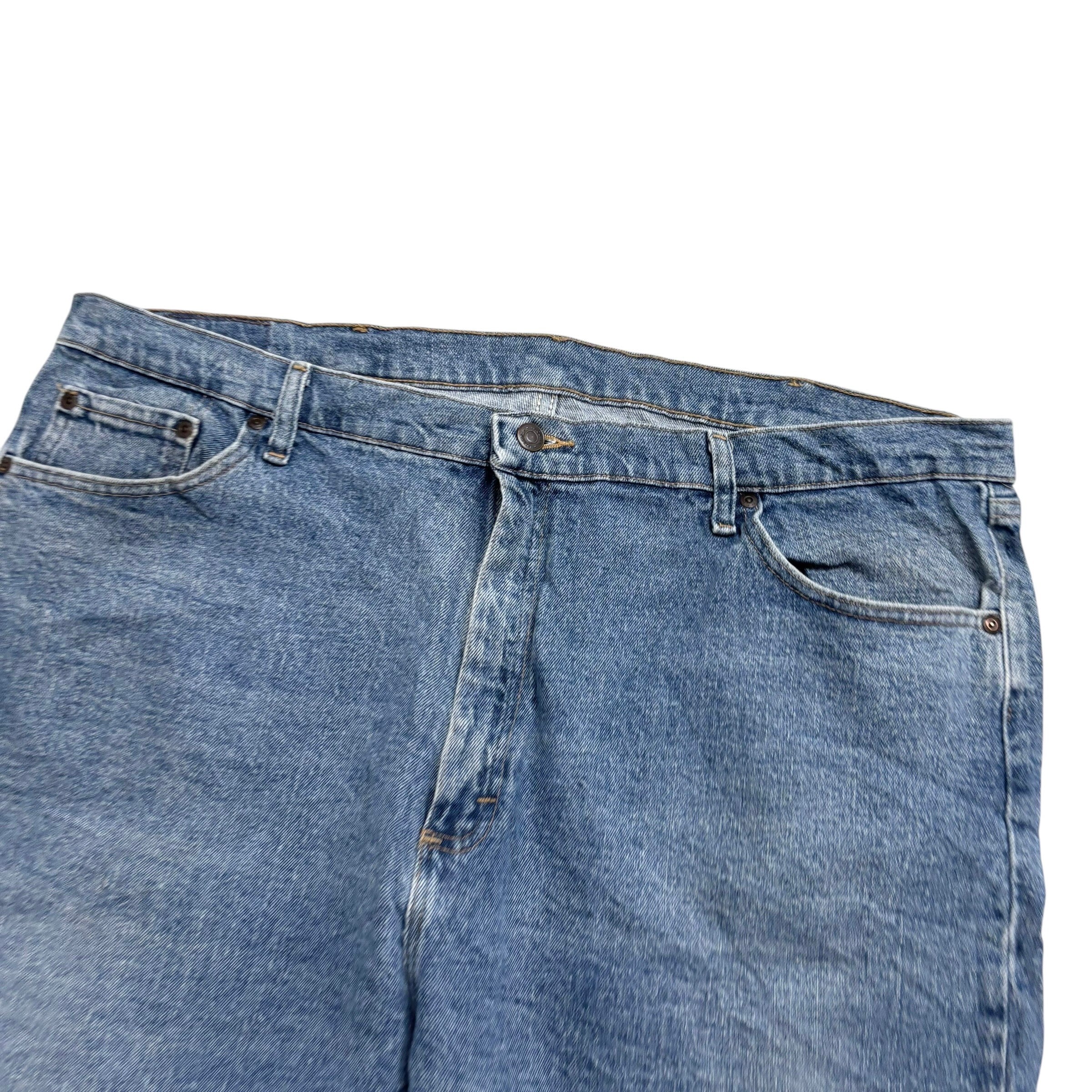 Wrangler Baggy Jorts W42 Mens Denim Shorts Mid Blue Relaxed Fit (E)