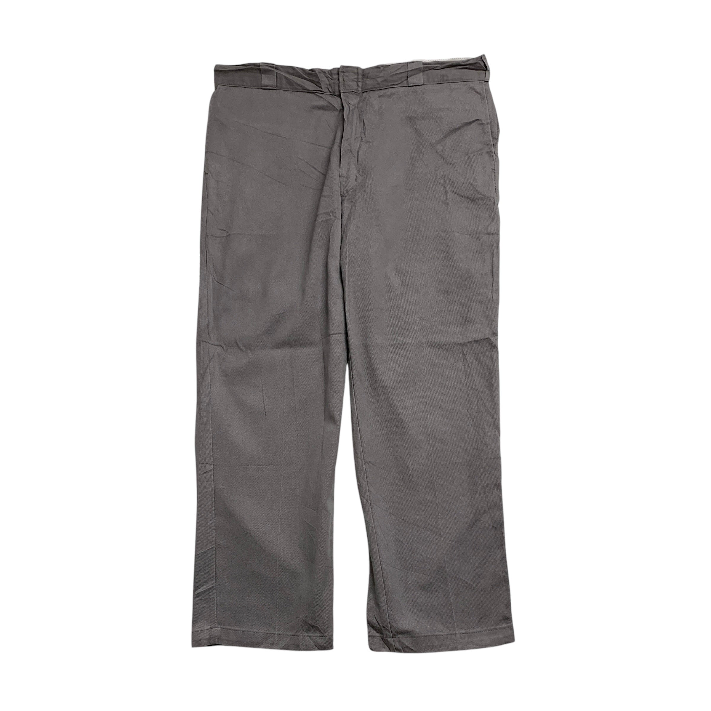 Dickies 874 Trousers W40 L30 Mens Grey Pants Original Straight Fit Workwear