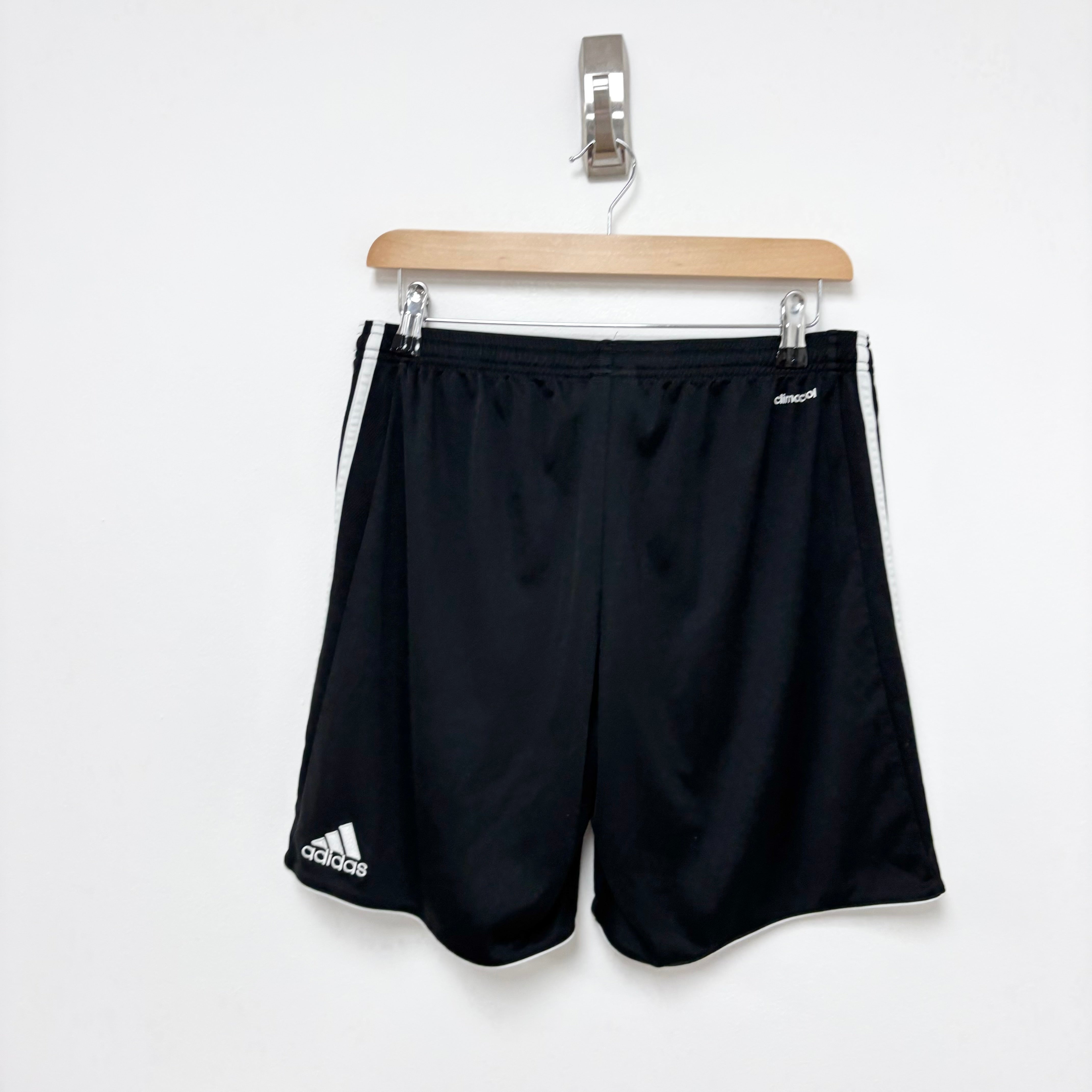 Adidas Shorts Mens Medium Black Sports Running Gym Athletic (E)