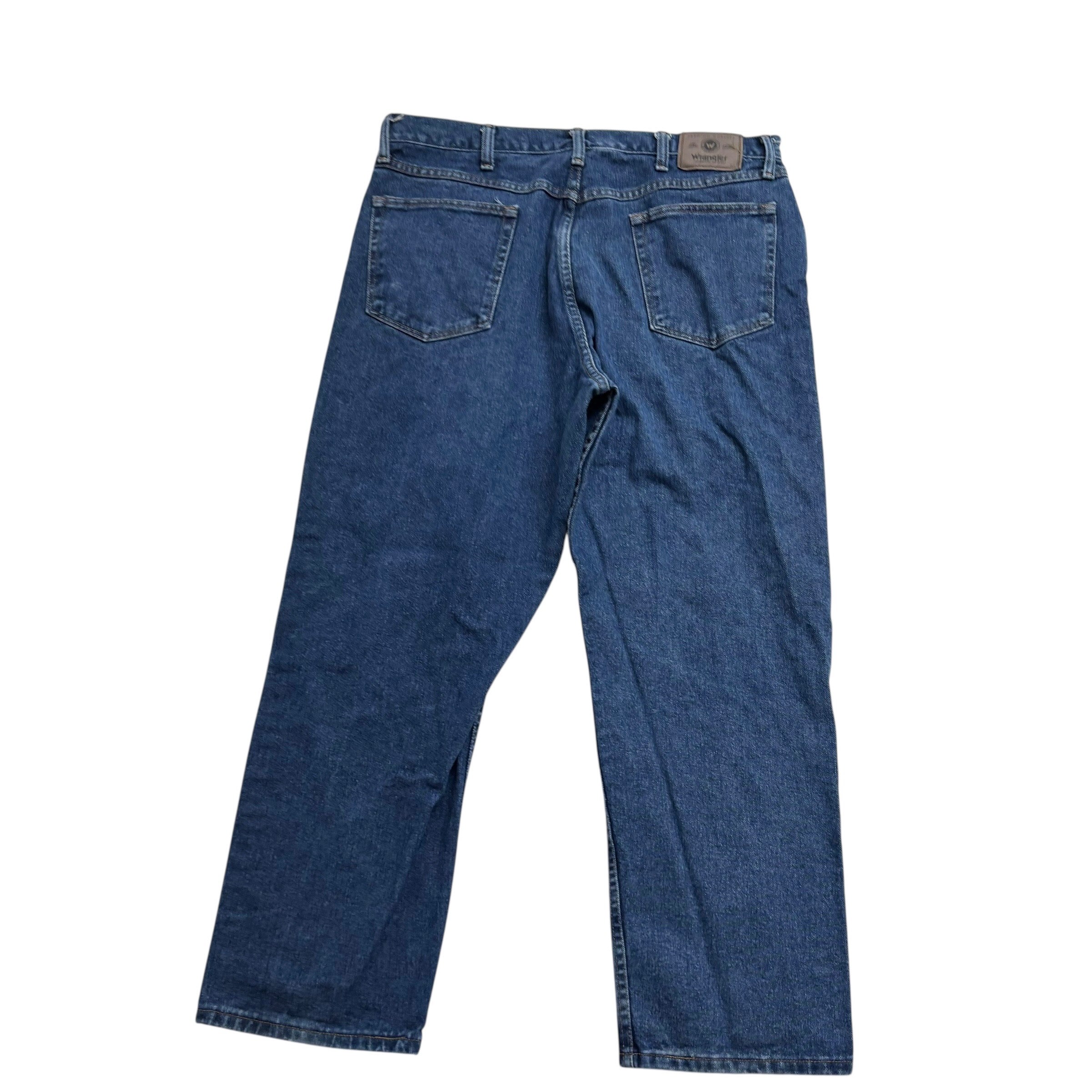 Wrangler Jeans W36 L29 Mens Mid Blue Relaxed Straight Fit Vintage Denim