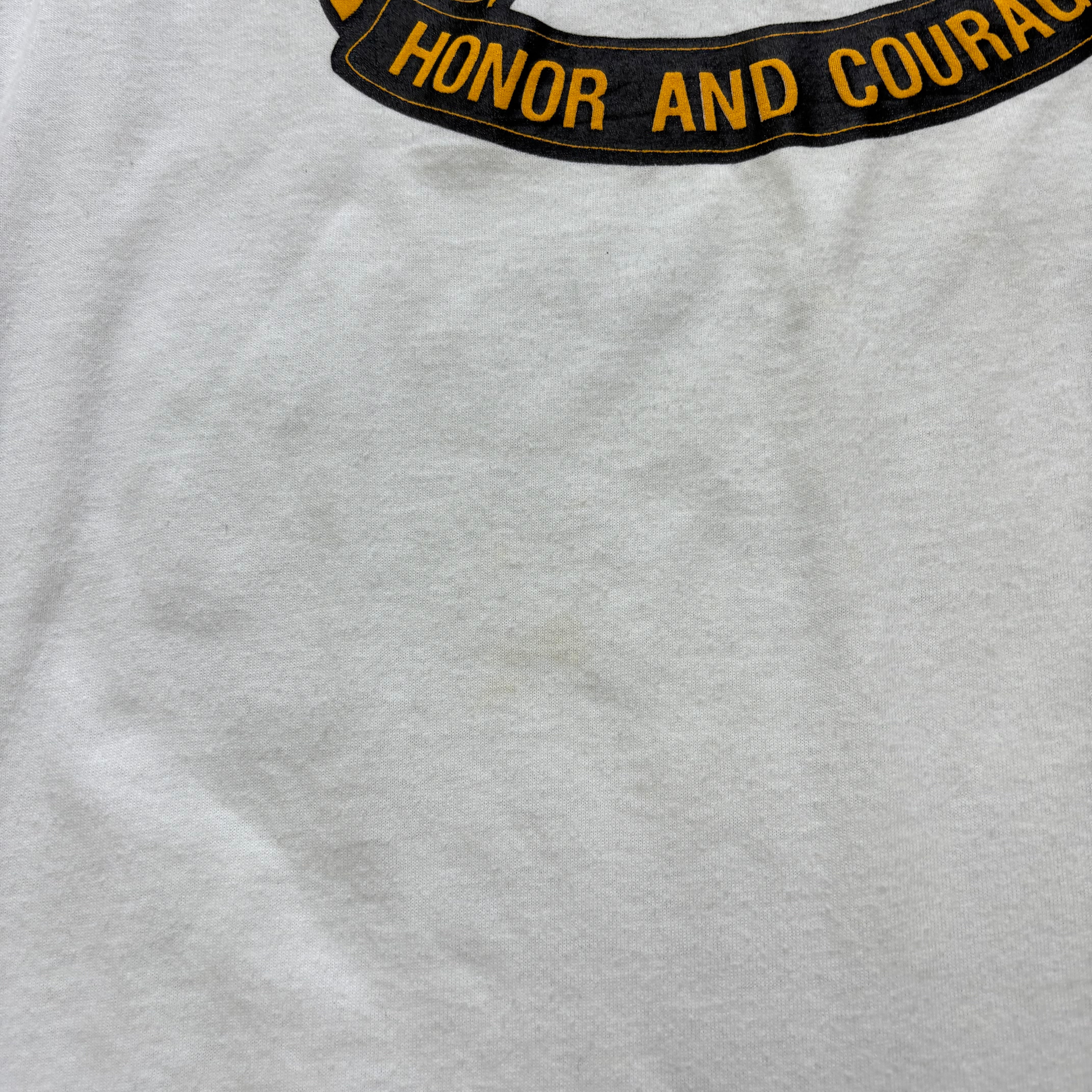 Vintage T Shirt Mens Medium White Single Stitch Graphic Print 90s USA