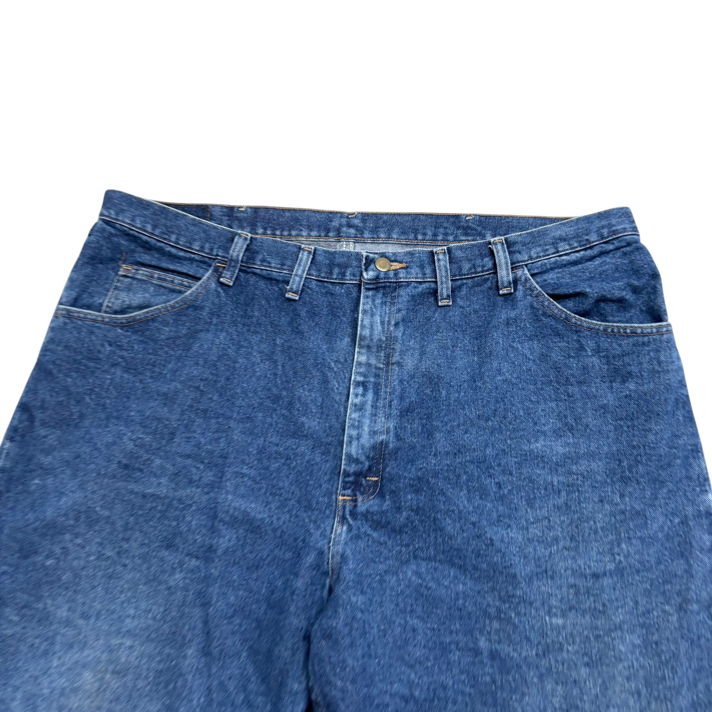 Wrangler Baggy Jorts W44 Mens Denim Shorts Mid Blue Relaxed Fit