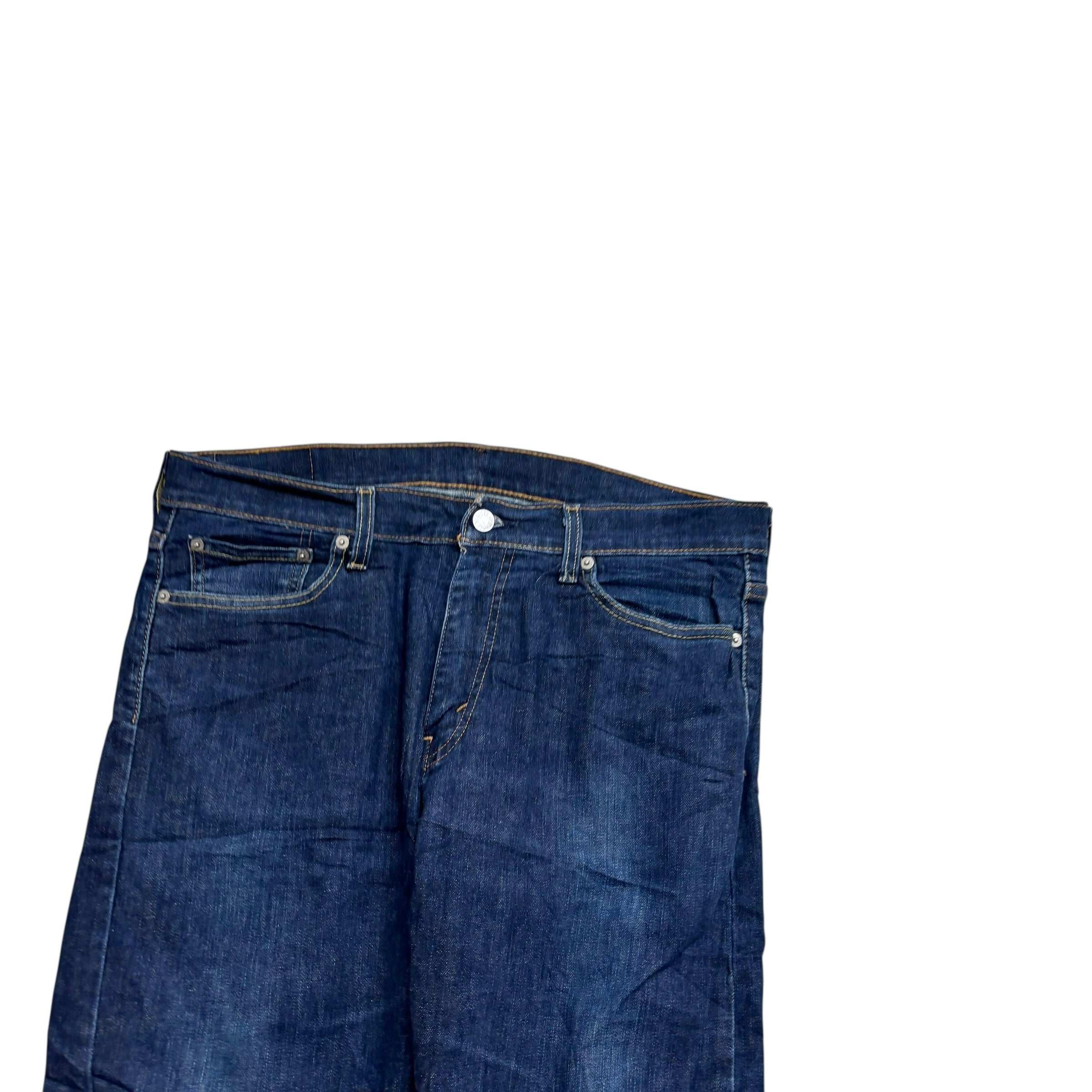 Levis 513 Jeans W34 L25 Mens Dark Blue Slim Straight Fit Stretch Denim