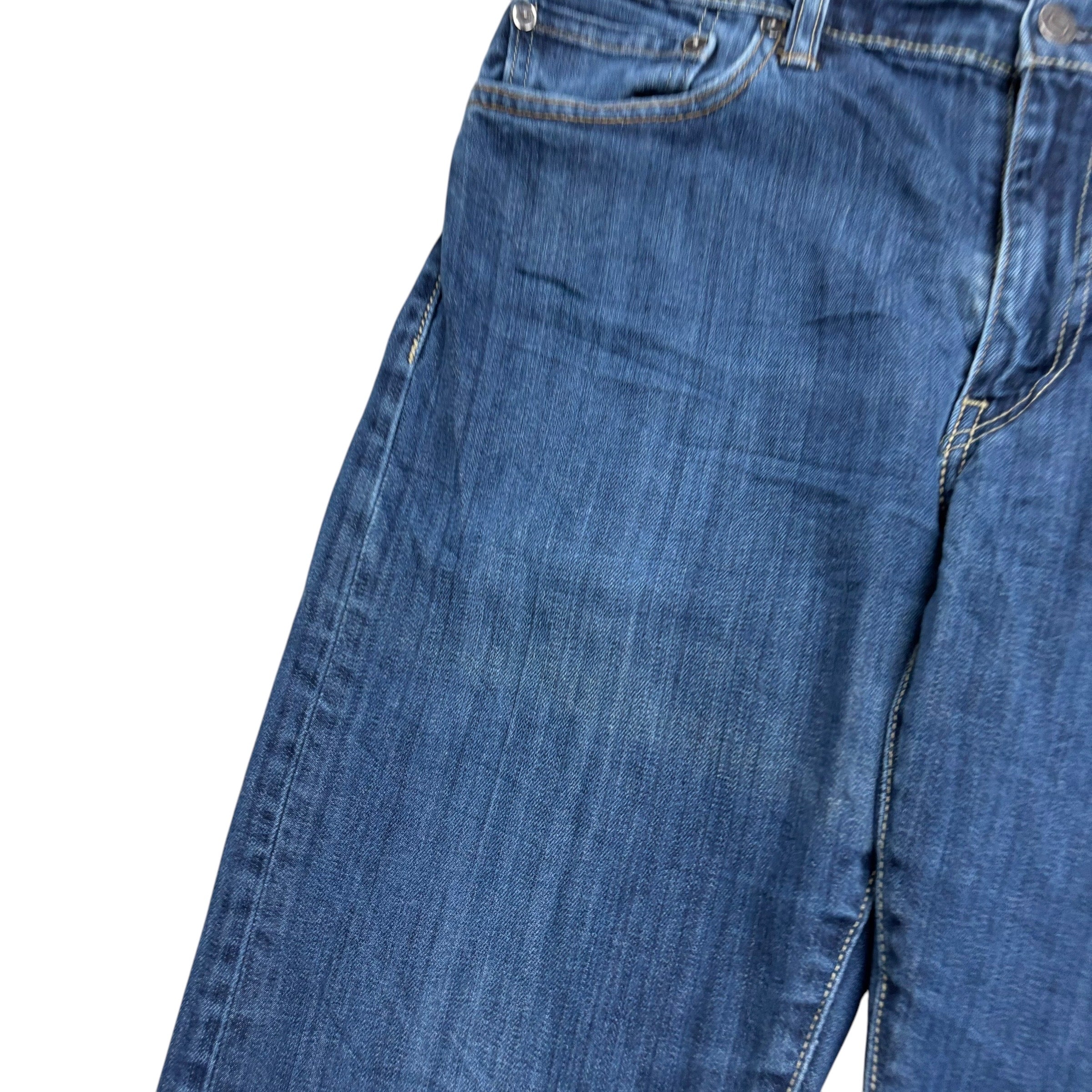 Levis 504 Jeans W32 L32 Mens Mid Blue Regular Straight Fit Denim