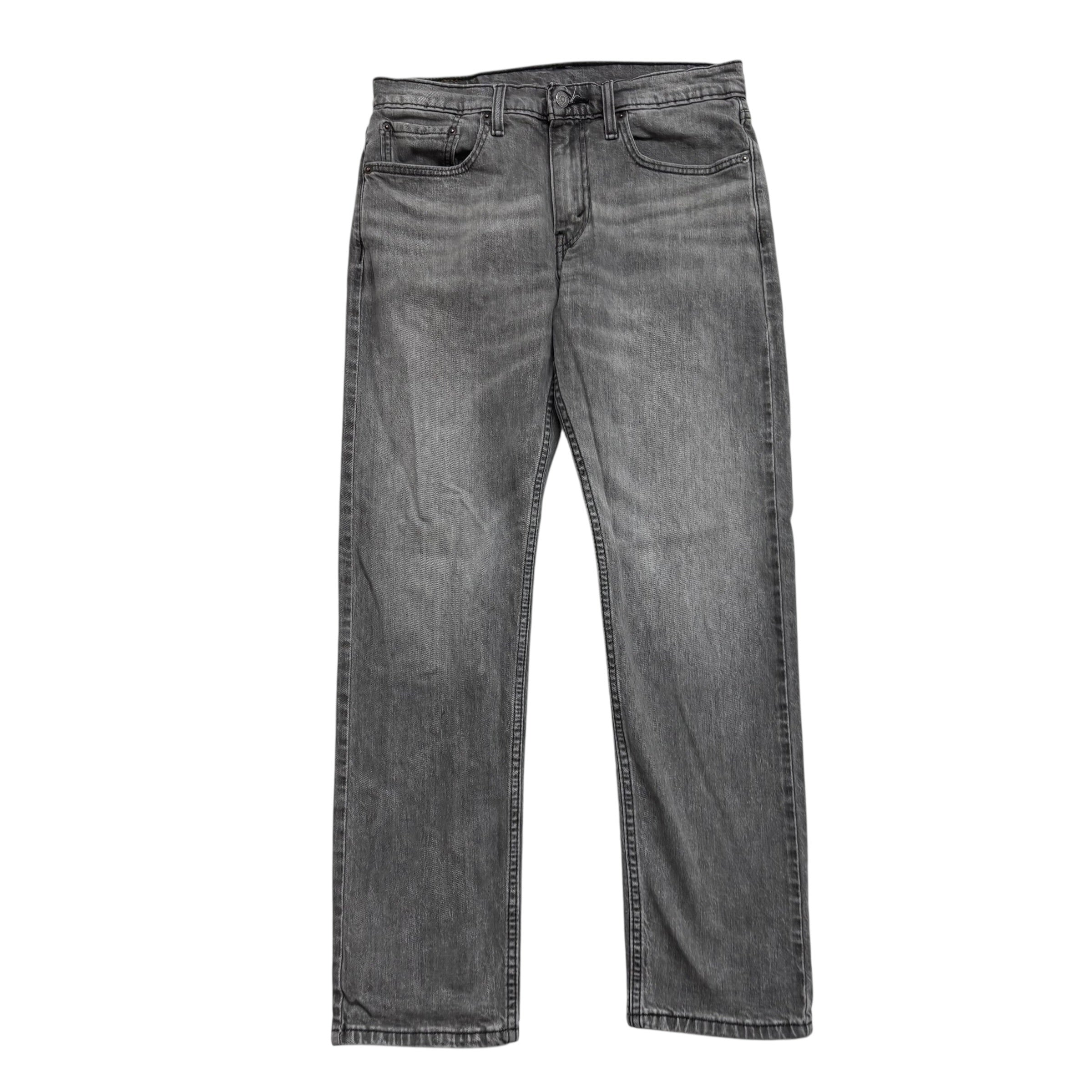 Levis 502 Jeans W32 L31 Mens Grey Regular Tapered Fit Stretch Denim