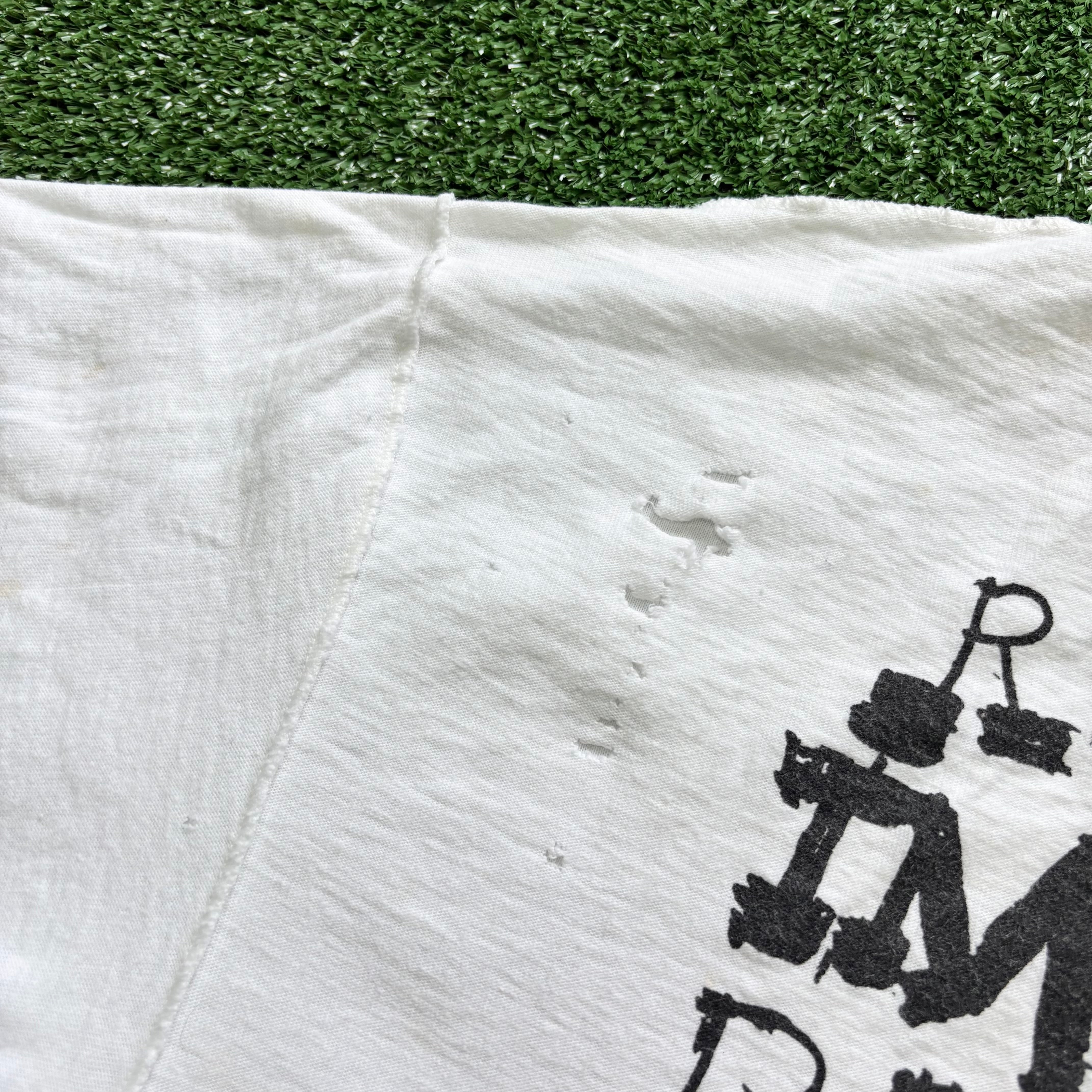 Vintage REM T Shirt Mens XL White Single Stitch Turn You Inside Out Music (F)