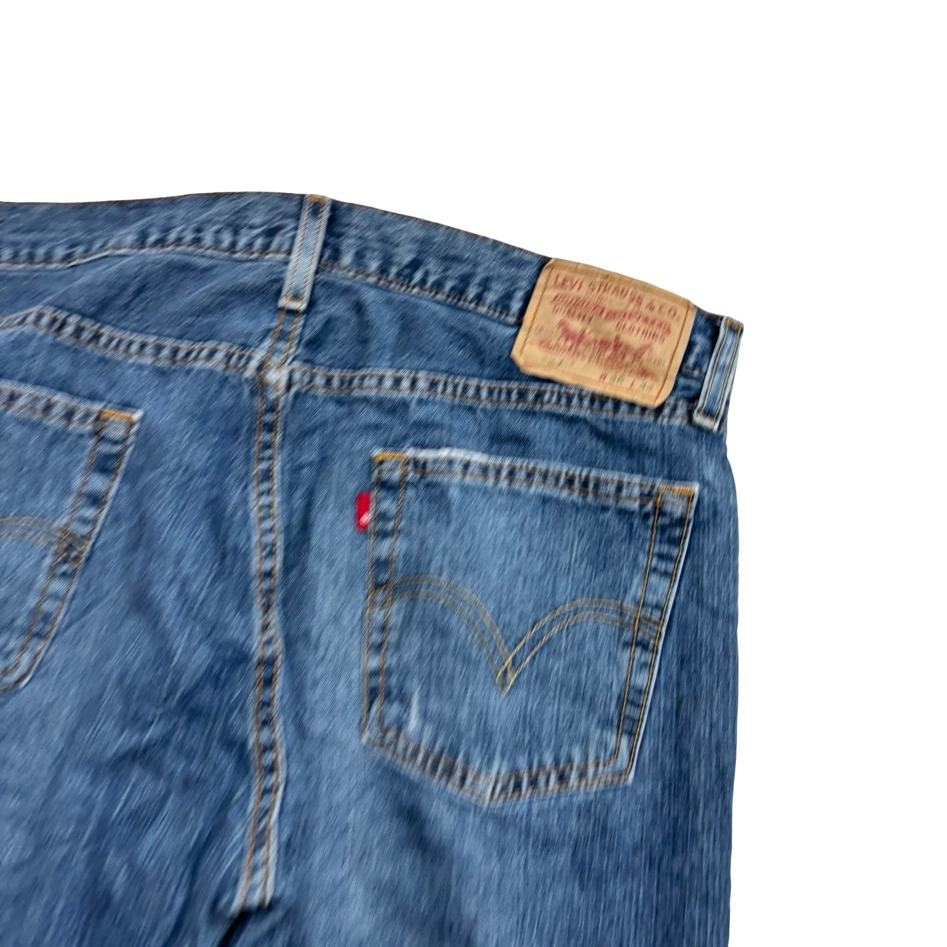 Levis 527 Jeans W36 L34 Mens Mid Blue Low Bootcut Fit Vintage Denim