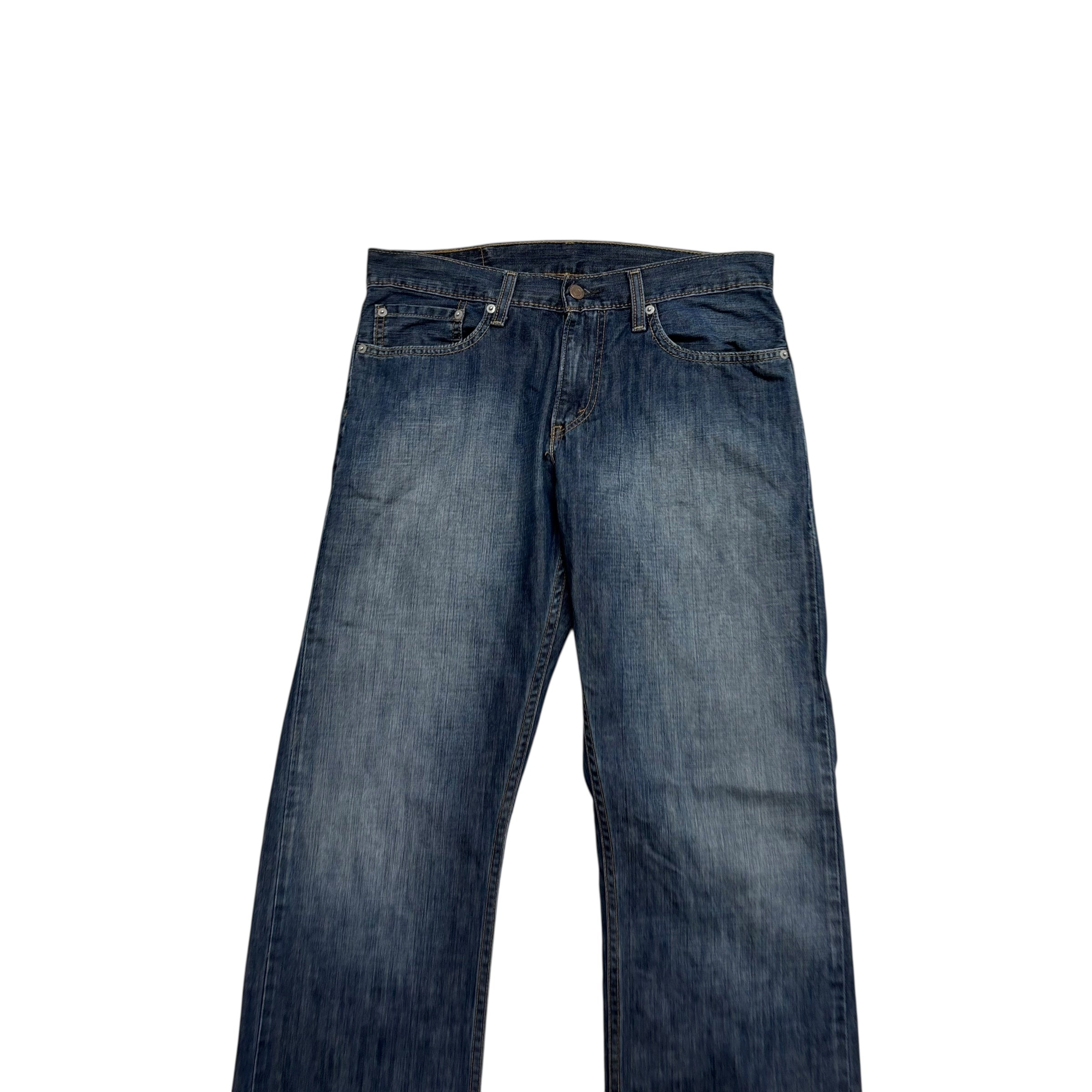 Levis 514 Jeans W32 L34 Mens Dark Blue Regular Straight Fit Vintage Denim