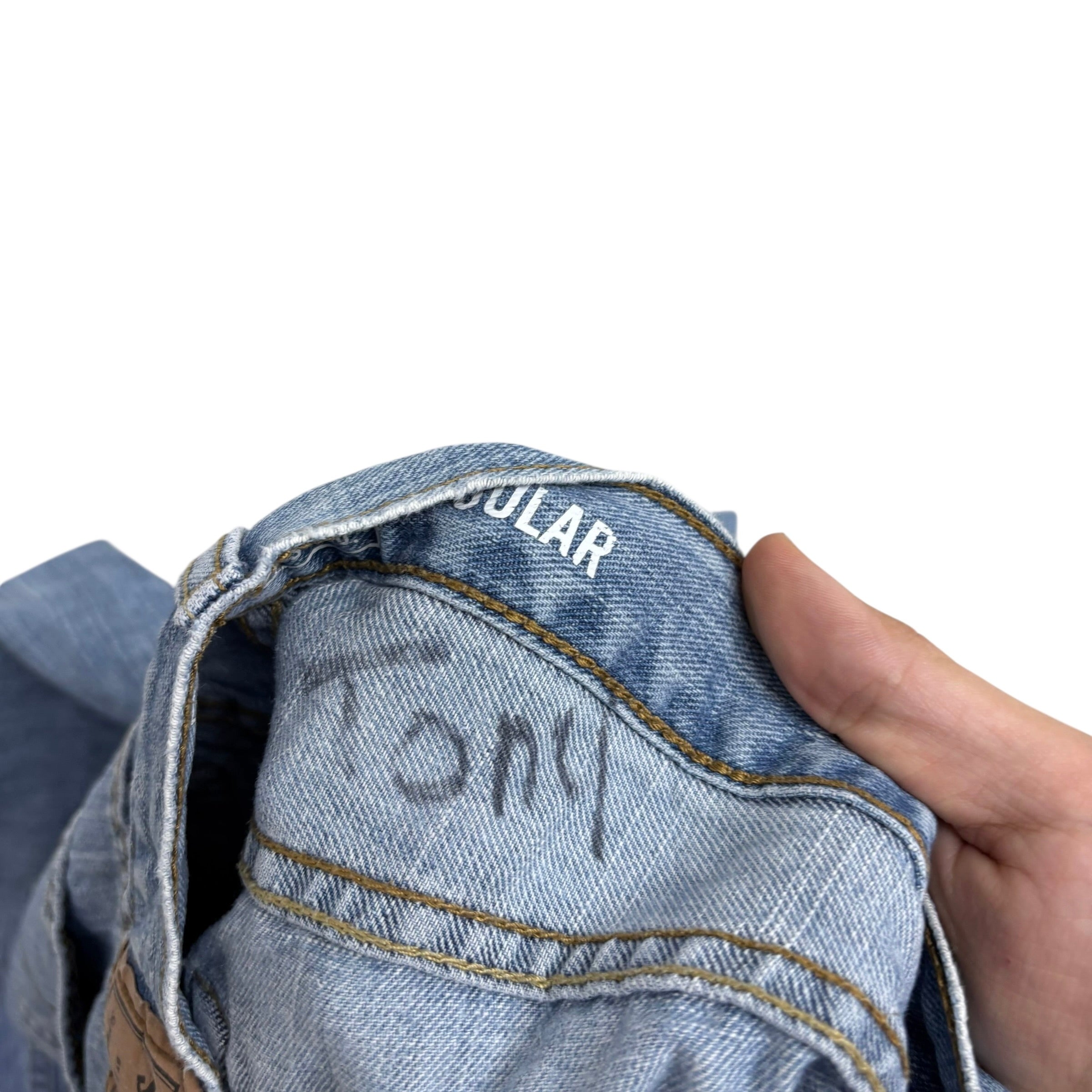 Levis Signature Jeans W29 L32 Mens Light Blue Regular Straight Fit Denim (E)